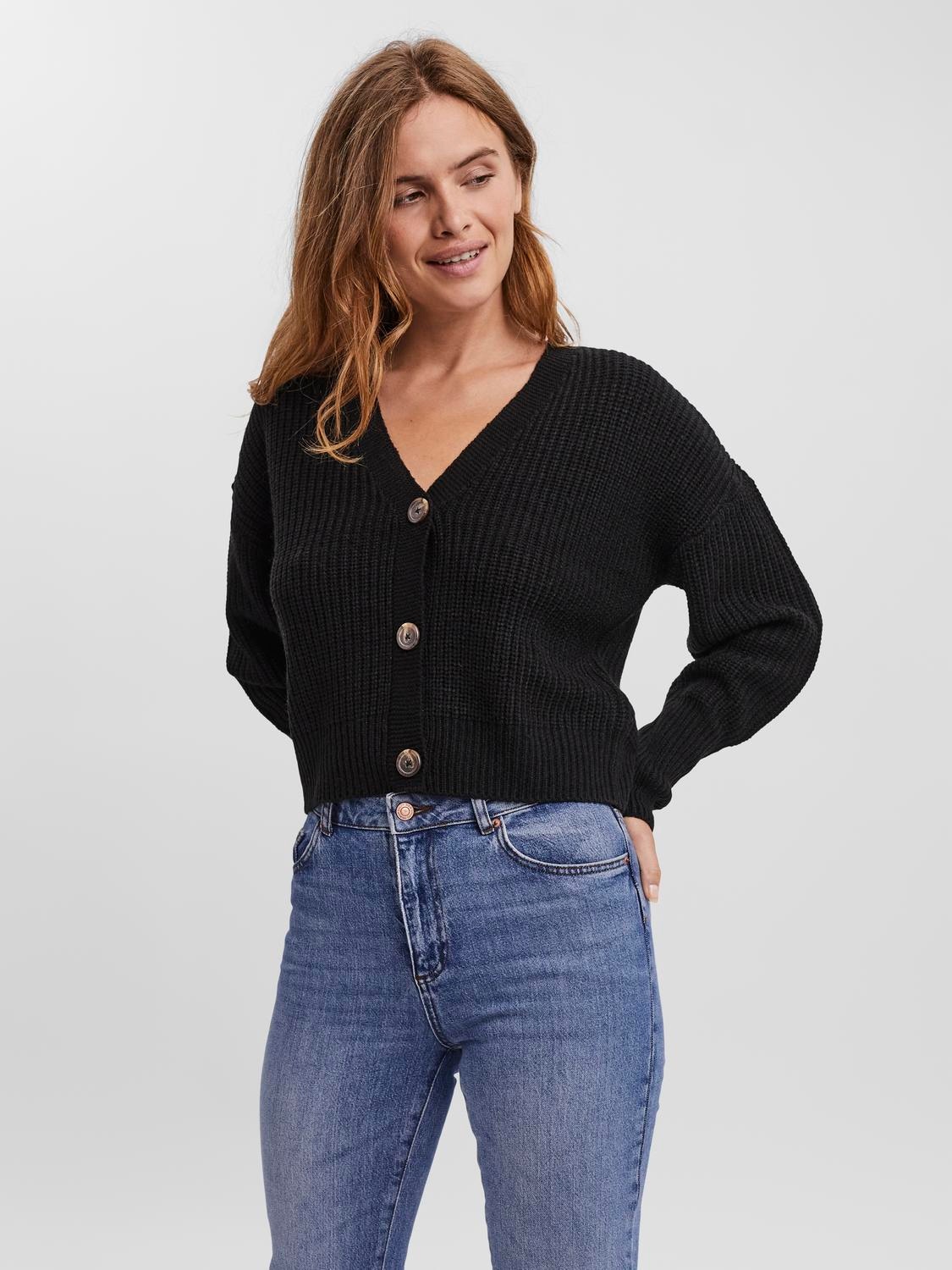 Vero Moda Strickjacke »VMLEA LS V-NECK CUFF CARDIGAN«