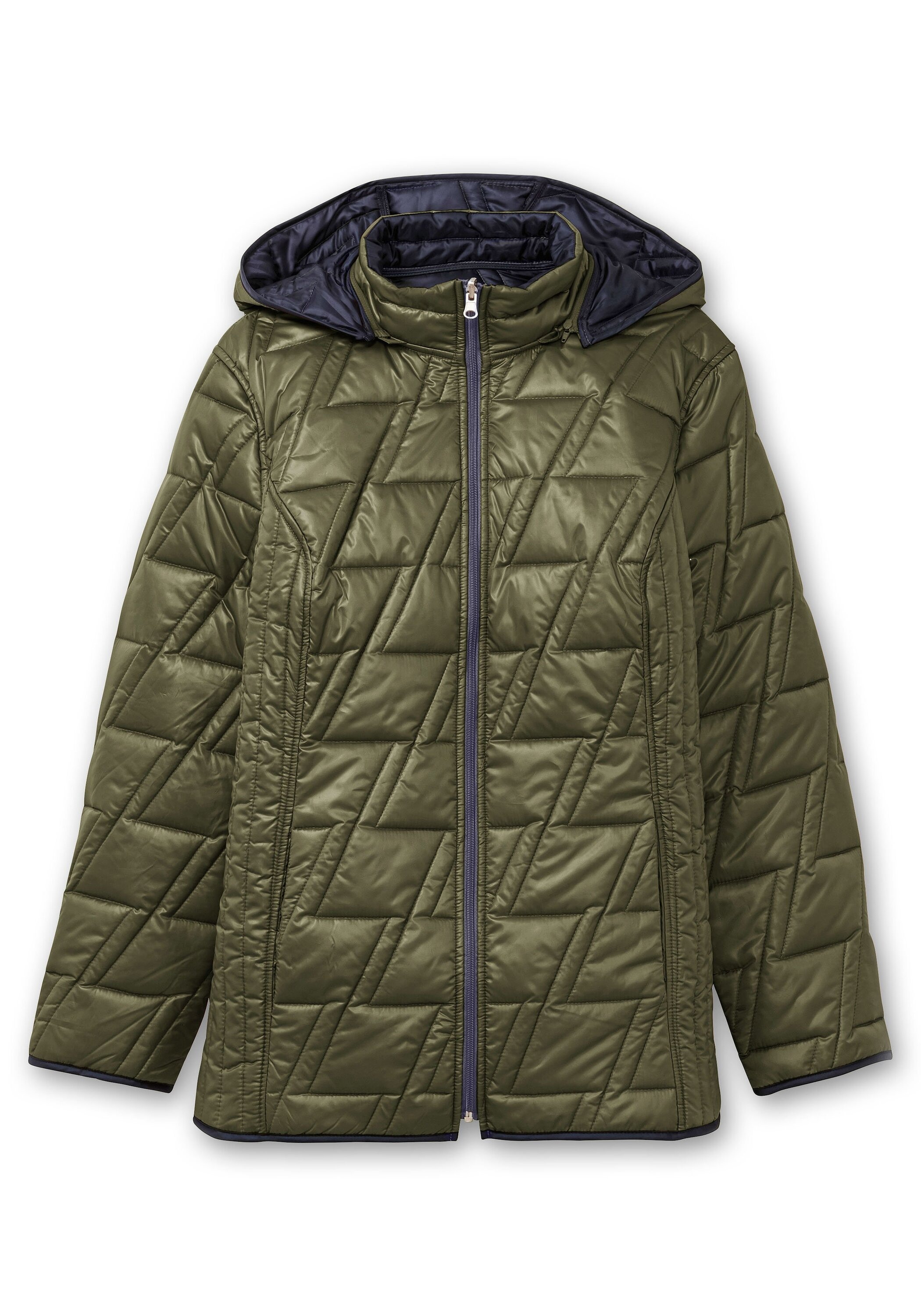 Sheego Steppjacke »Wendesteppjacke zum Wenden, mit Kapuze und Stehkragen«