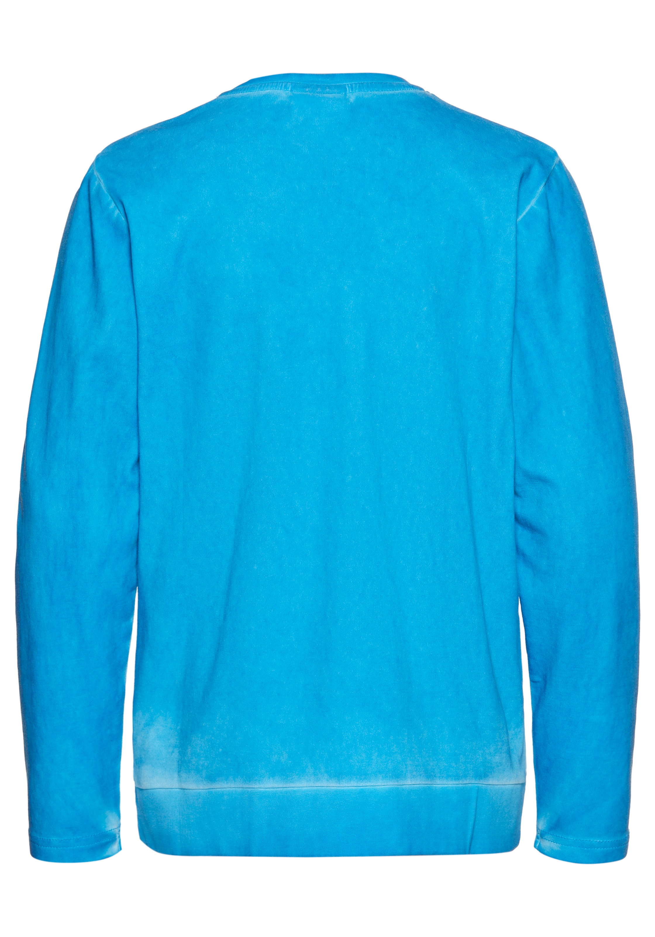 DELMAO Langarmshirt »Modisch gewaschenes Shirt«, Trendwaschung