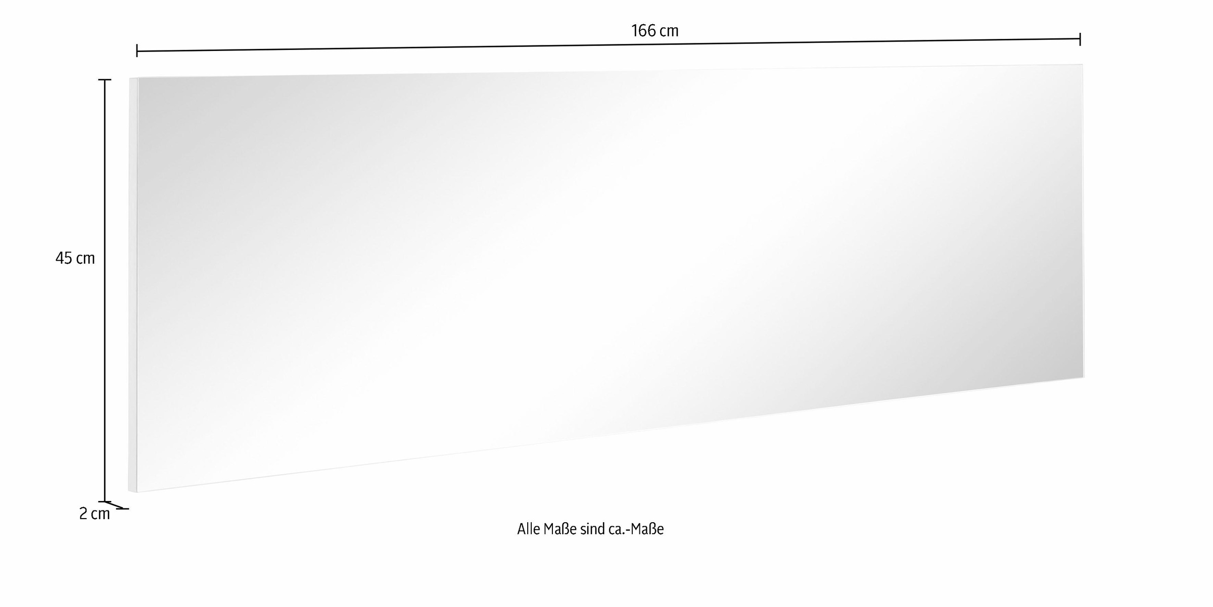 borchardt Möbel Spiegel ohne Rahmen