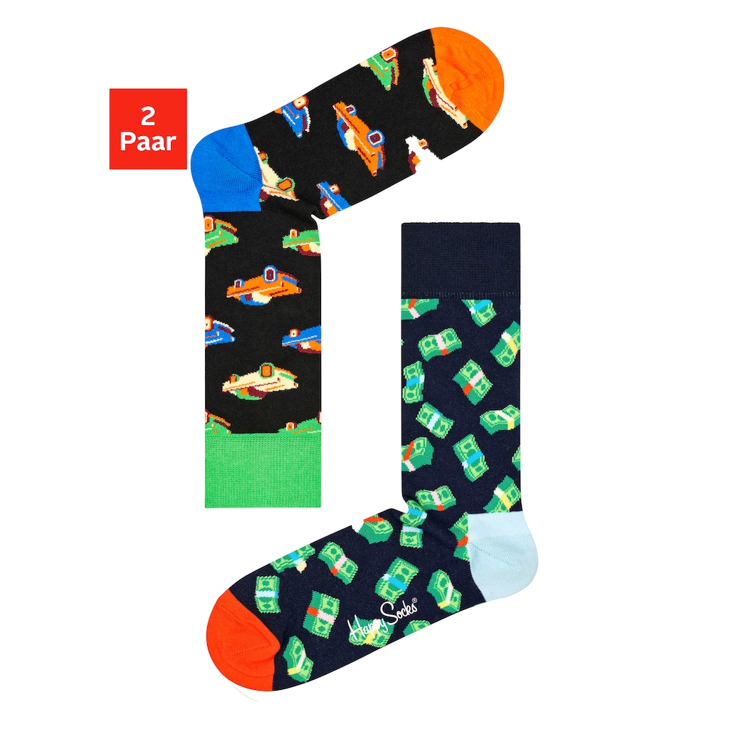 Happy Socks Socken »Money Money und CAR«, (2 Paar)