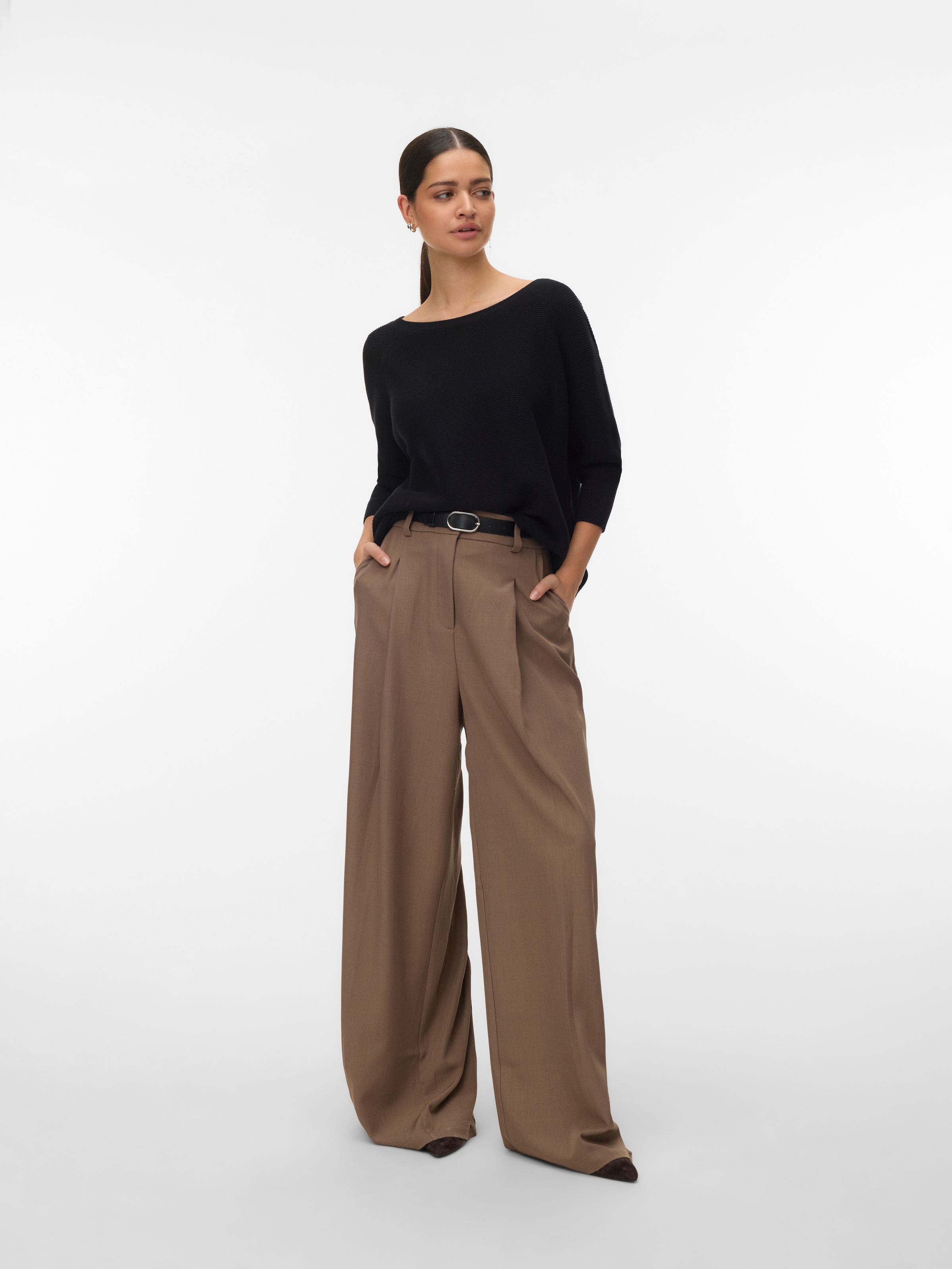 Vero Moda Strickpullover »VMNEW NORA 3/4 BOATNECK PULLOVER NOOS«