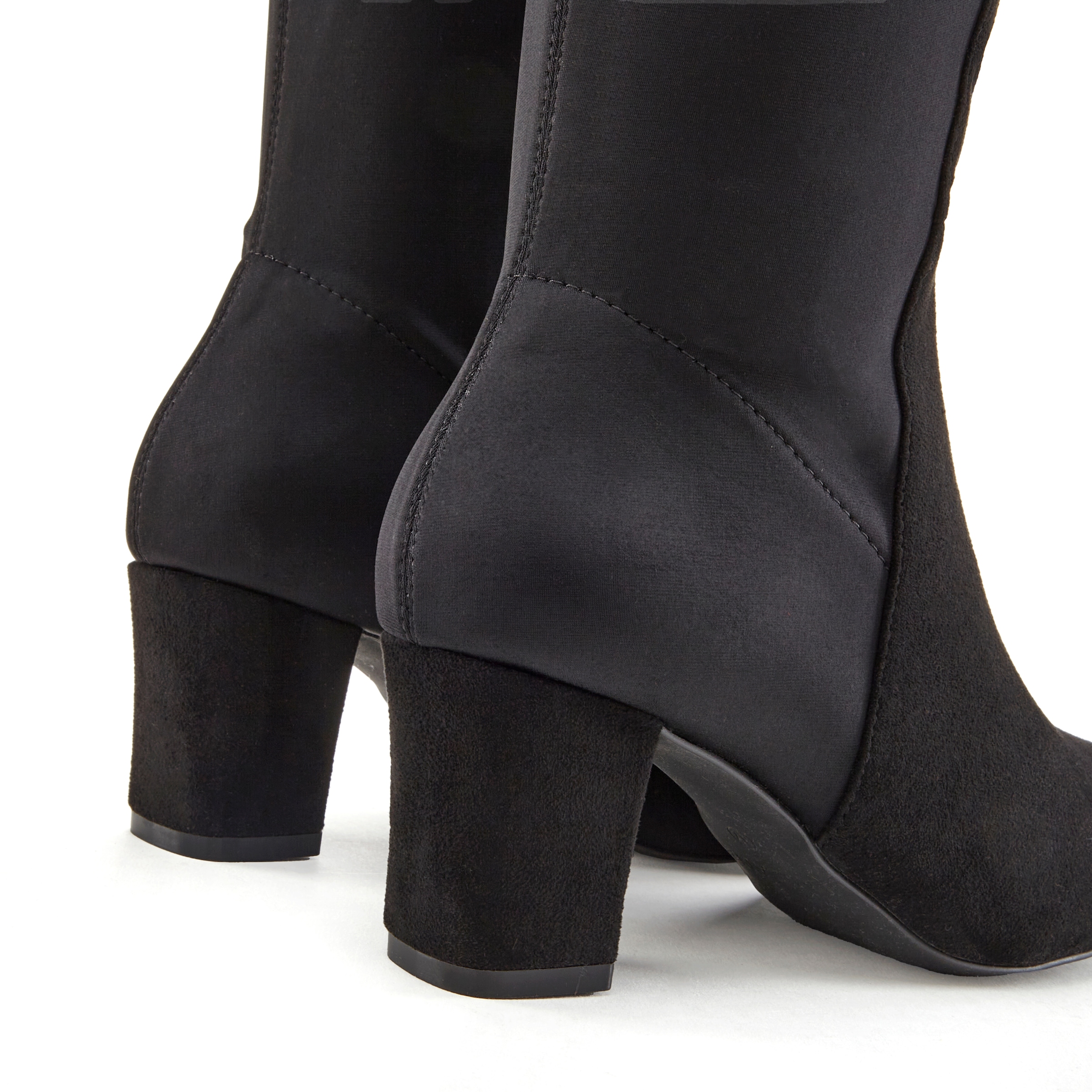 LASCANA Stiefel, mit Stretcheinsatz und Langschaft, Stiefelette, Langer Stiefel VEGAN