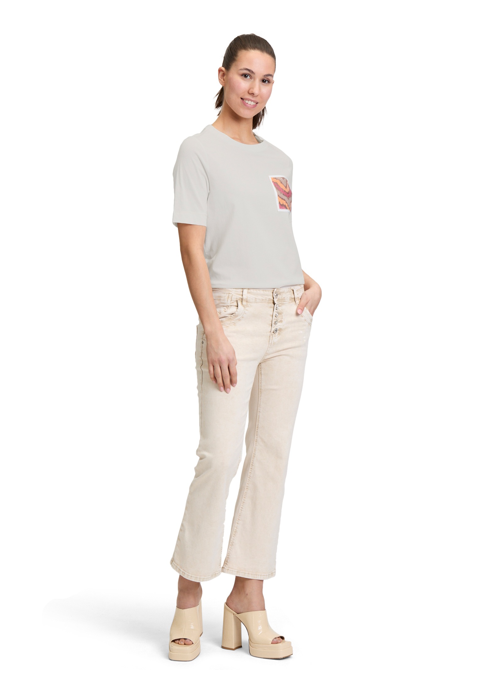 Cartoon Langarmshirt »Halbarm-Shirt mit Rundhalsausschnitt«