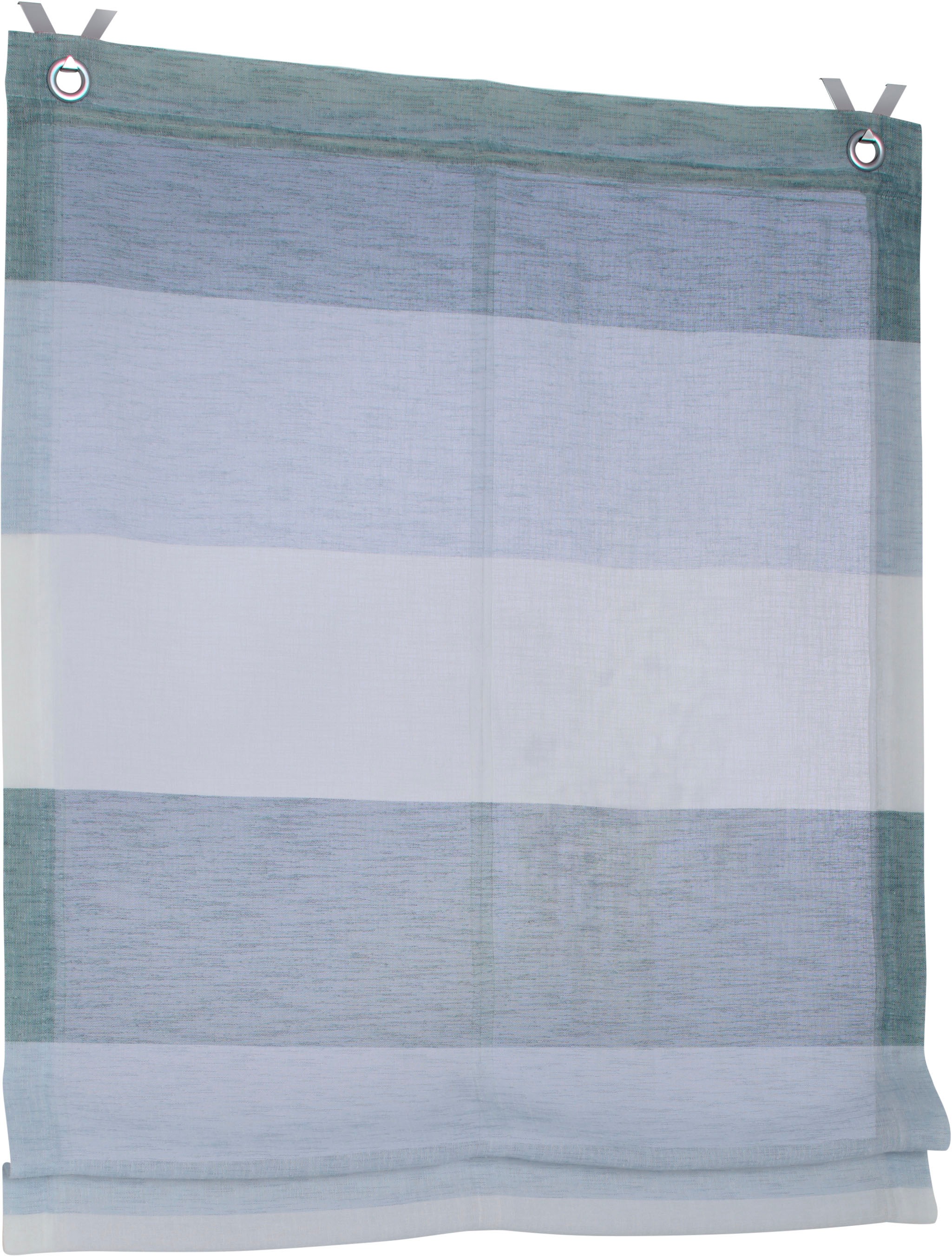 Kutti Raffrollo »Marit« mit Hakenaufhängung ohne Bohren halbtransparent, Polyester, Hakenaufhängung in bunt