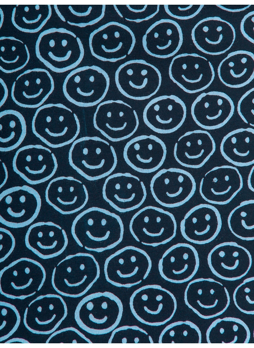 Trigema Jerseyhose »TRIGEMA Lange Hose mit lustigem Smiley-Motiv«, (1 tlg.)