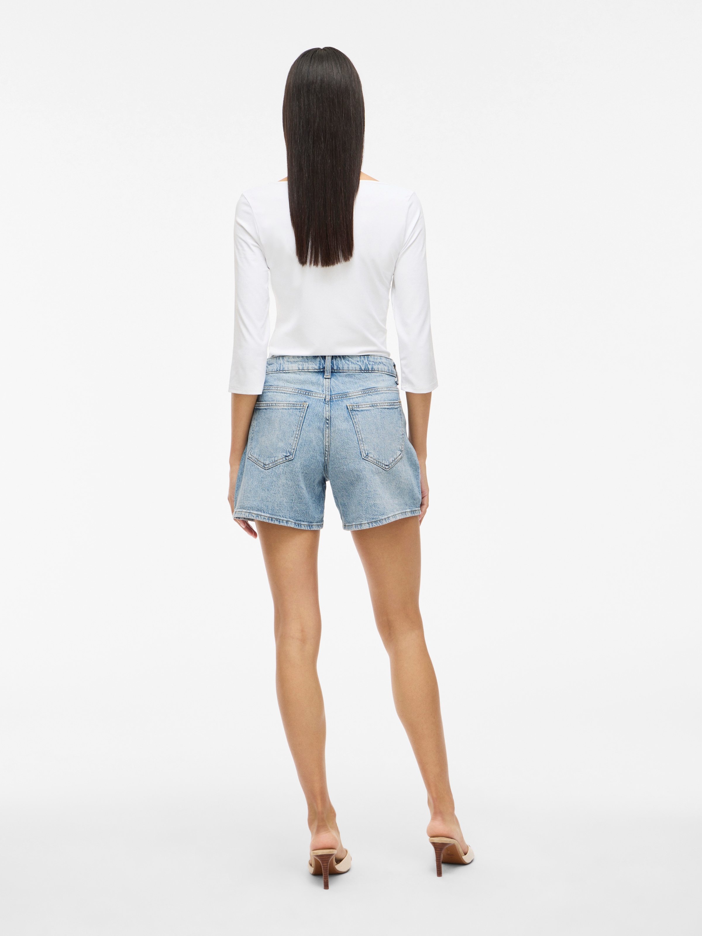 Vila Jeansshorts »VIJAF RW DENIM SHORTS-NOOS«