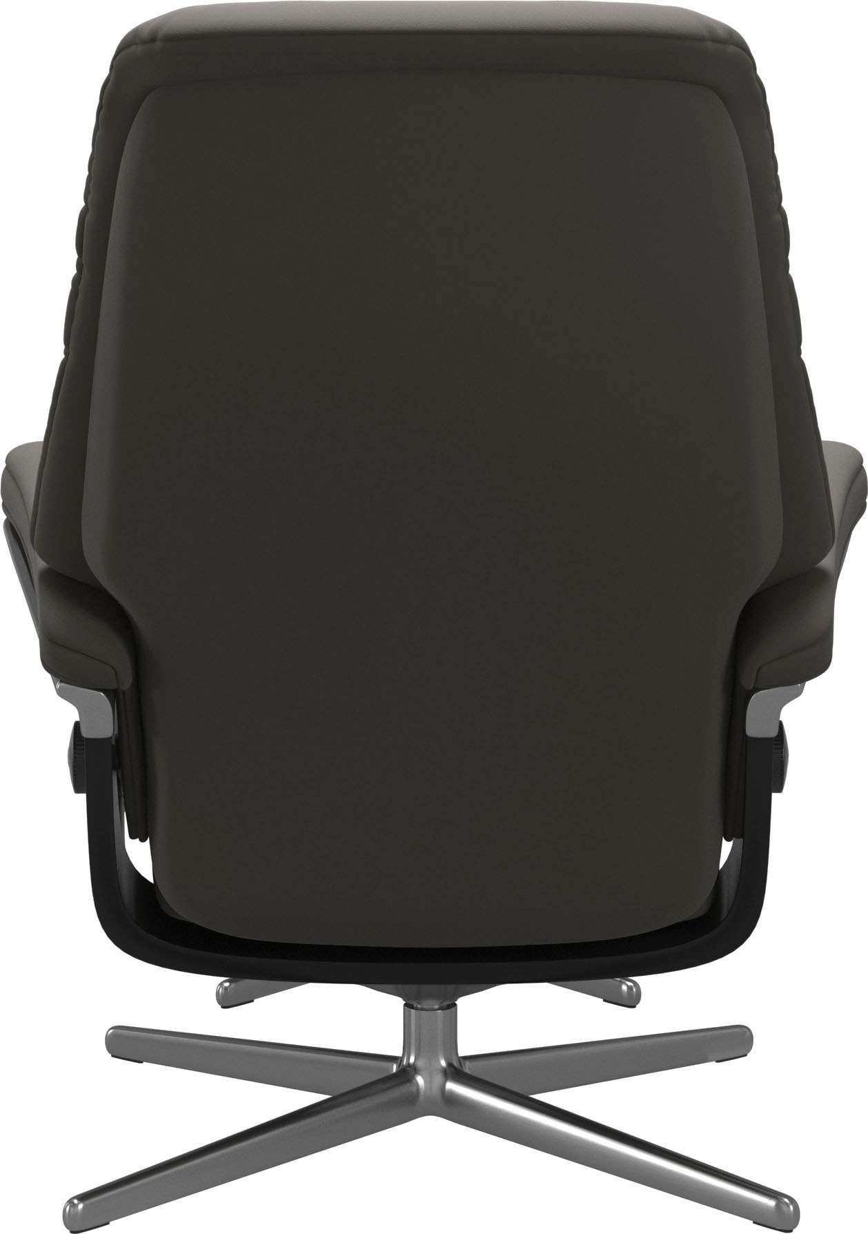 Stressless® Relaxsessel »Sunrise« Set, Relaxsessel mit Hocker,  mit Hocker, mit Cross Base, Größe S, M & L, Holzakzent Schwarz