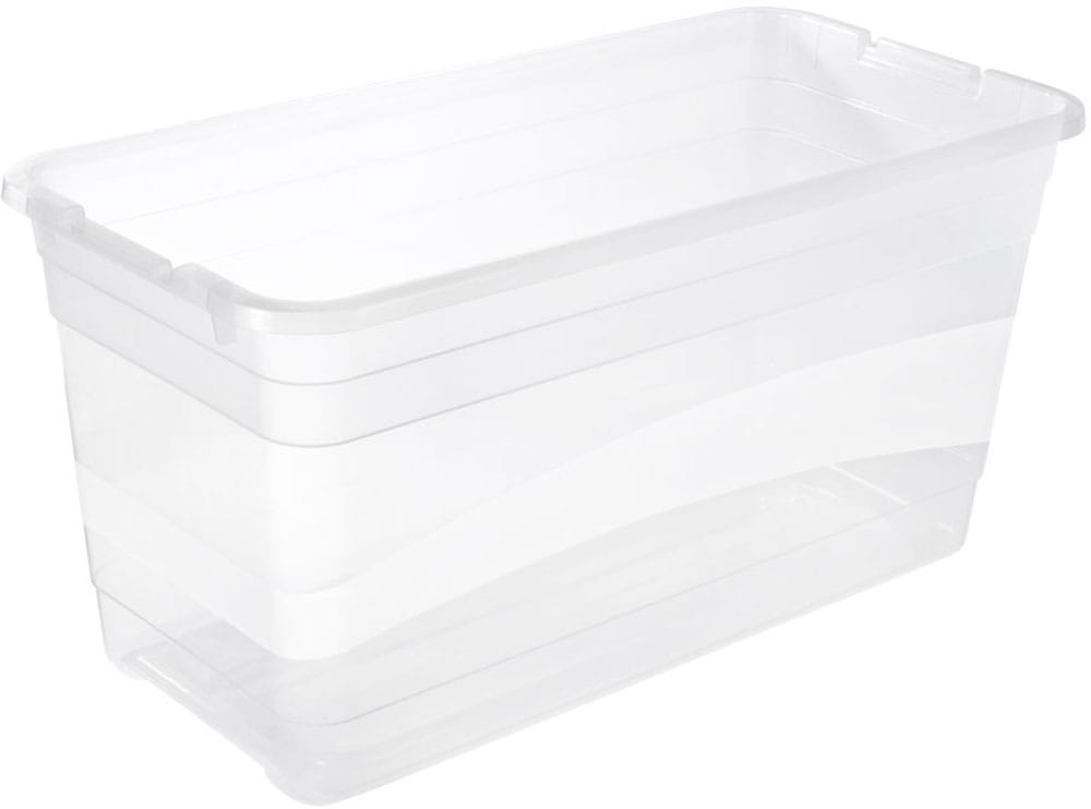 keeeper Aufbewahrungsbox »Cornelia, 2er Set, 83 L, 79,5 x 39,5 x 40 cm« durch Clips verschließbar, Griffe am Boden