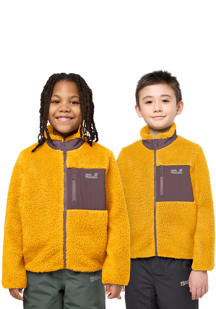 Jack Wolfskin Fleecejacke »ICE CURL JACKET K« Fleecejacke, kuschelig, warm und atmungsaktiv