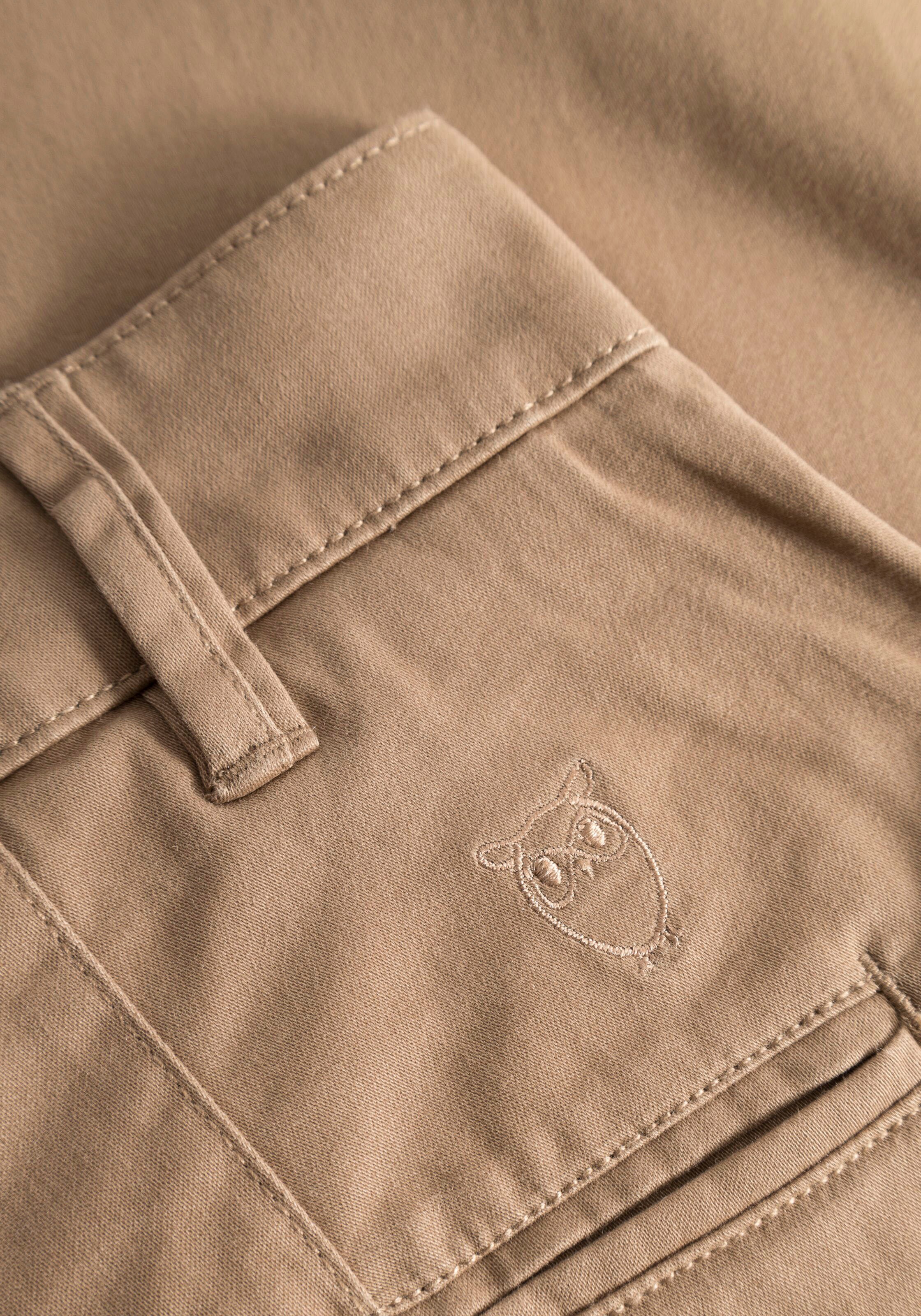 KnowledgeCotton Apparel Chinohose »LUCA slim«, mit Label-Stichting hinten