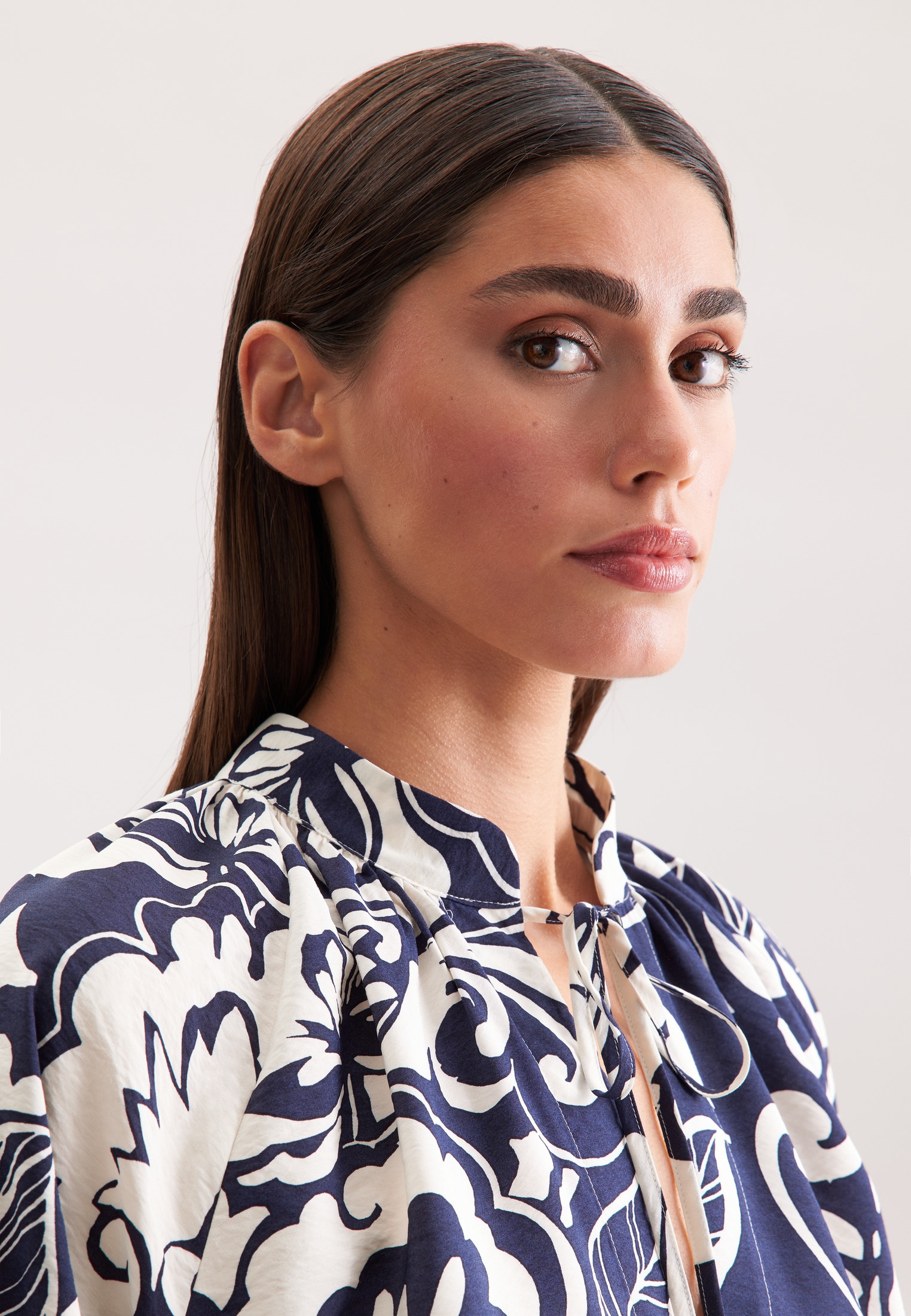 seidensticker Klassische Bluse, Tunika Druck