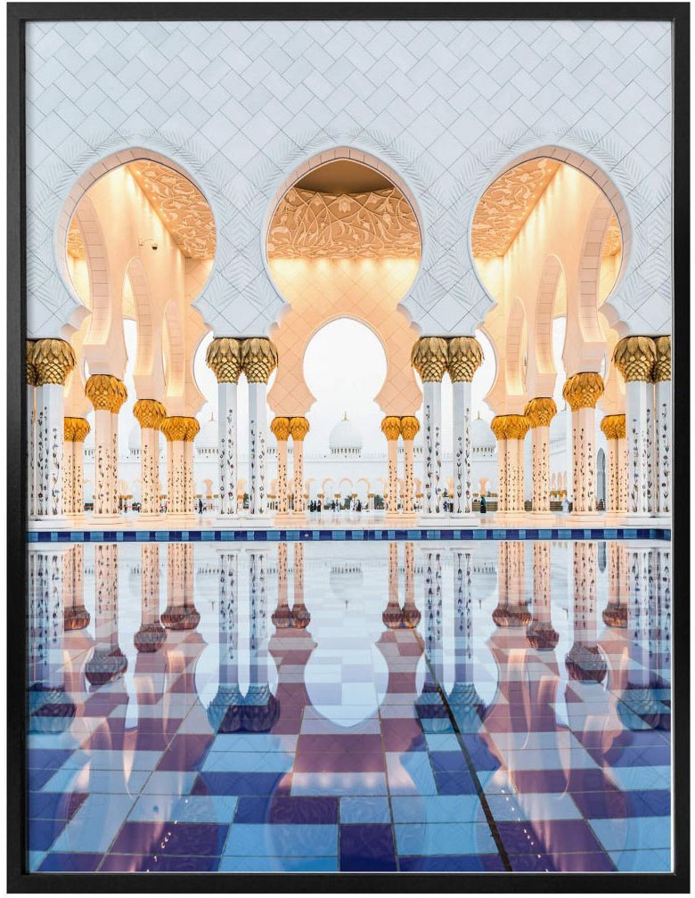 Wall-Art Poster »Sheikh Zayed Moschee Abu Dhabi«, Gebäude, (1 St.), Poster ohne Bilderrahmen