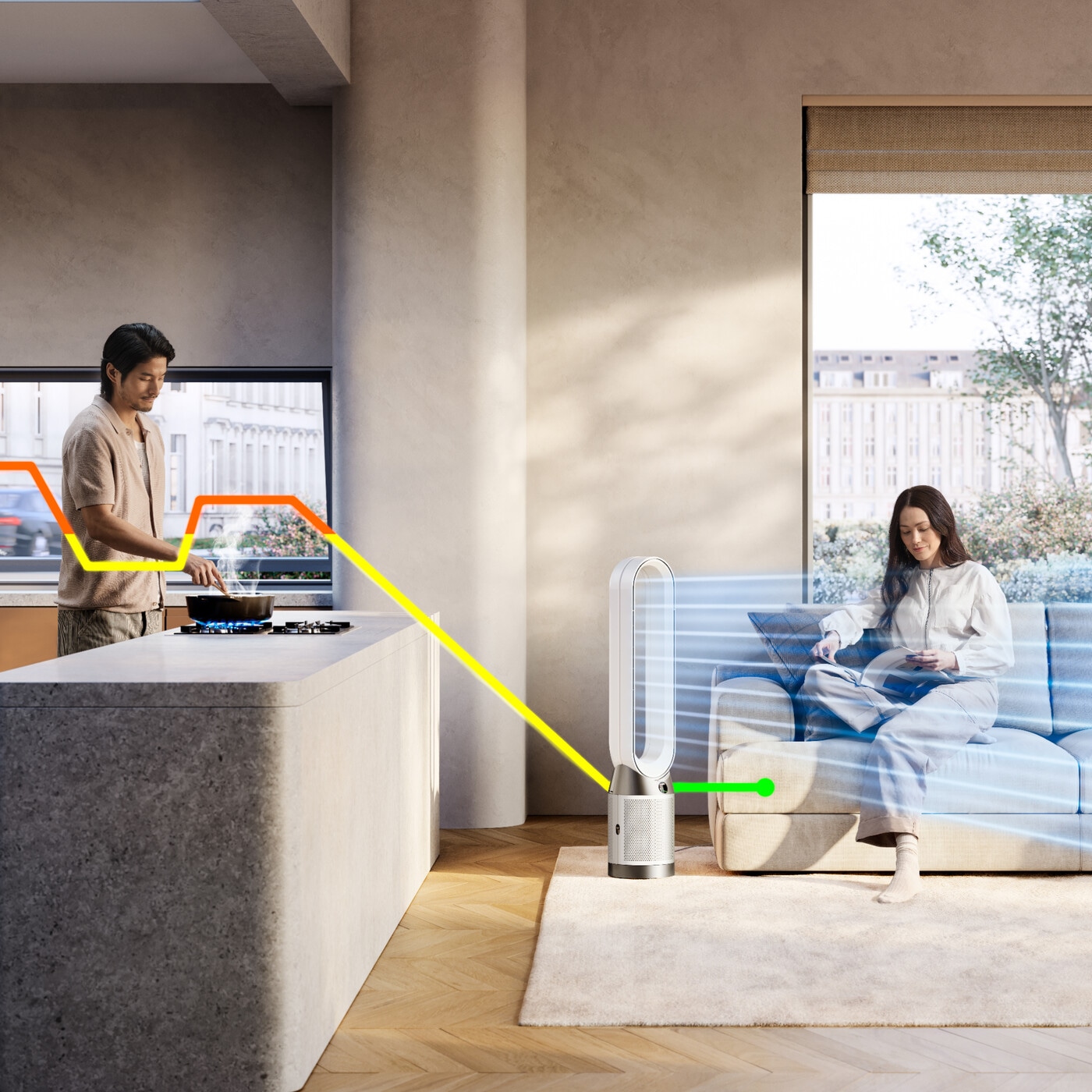 DYSON Luftreiniger »Dyson Purifier Cool™ PC1 (Weiß/ Weiß)«
