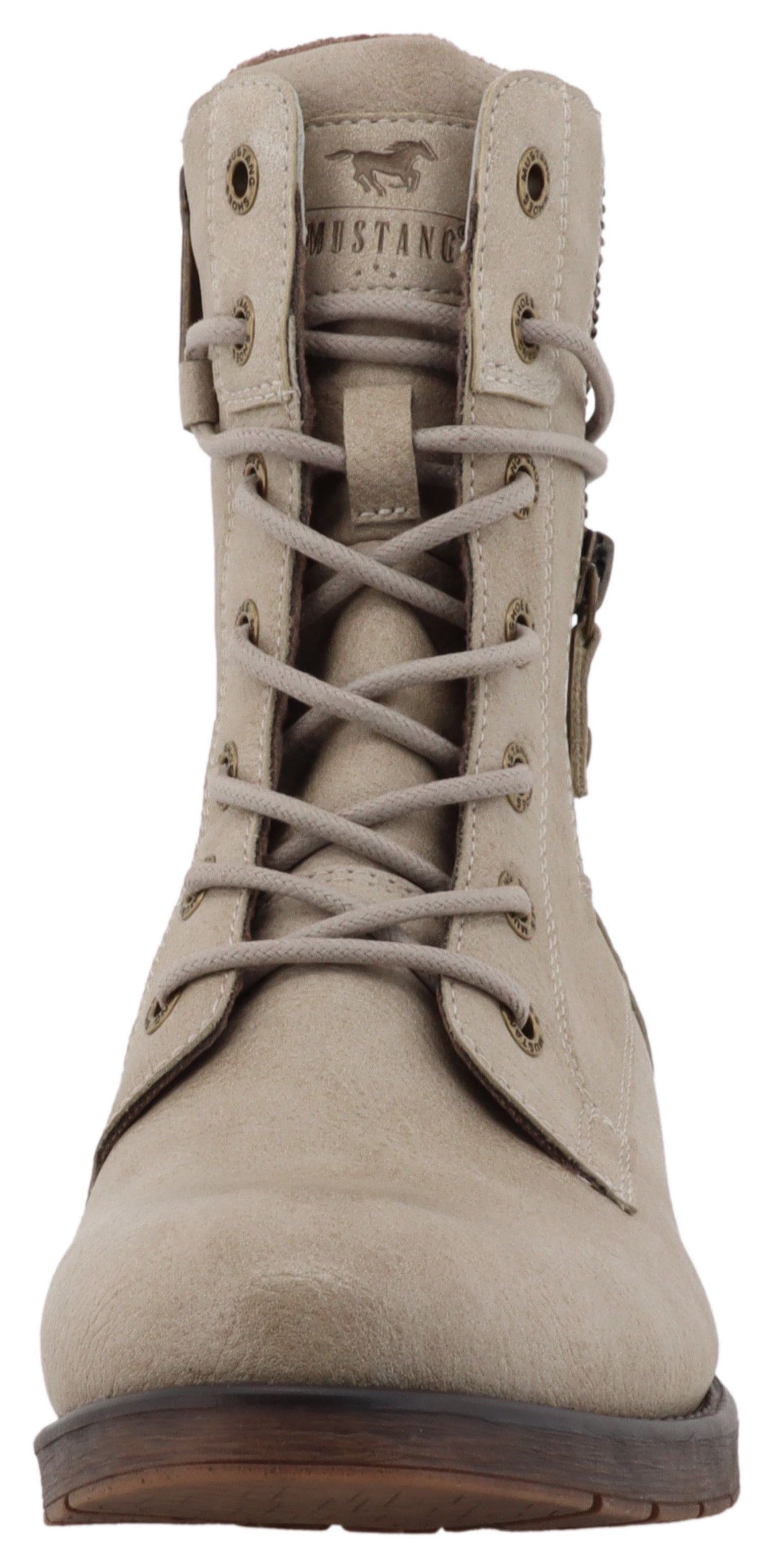 Mustang Shoes Winterstiefelette »Elfi«  Winterstiefel mit Reißverschluss und markanter Schnürung