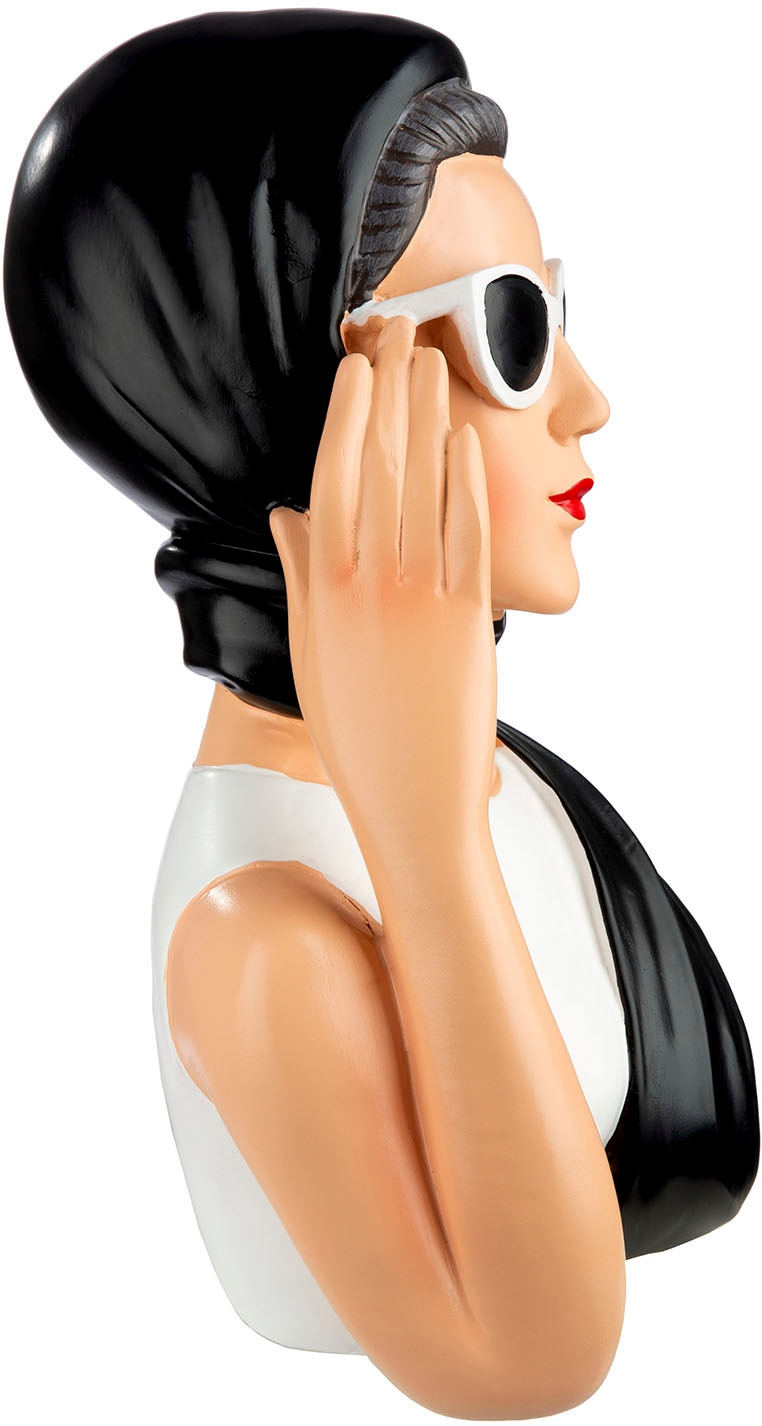 GILDE Dekofigur »Figur Frau Lady Audrey schwarz; weiß H. 27,5 cm«