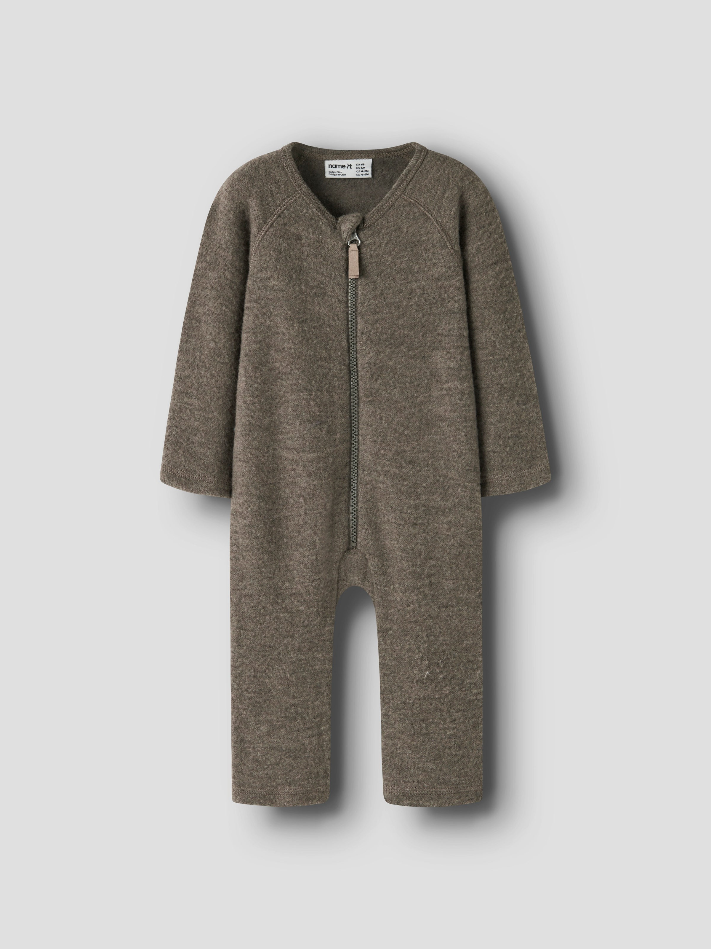 Name It Jumpsuit »NBNWMINO WOOL BRU LS SUIT NOOS« aus reiner Merinowolle, weich und wärmend