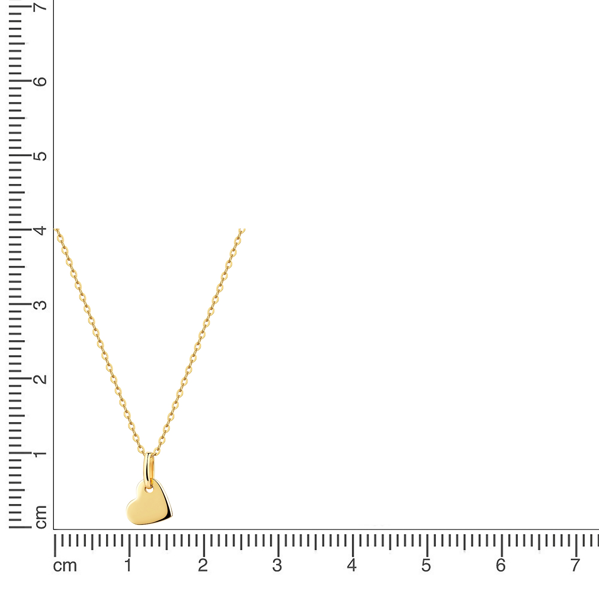 Firetti Kette mit Anhänger »Schmuck Geschenk Silber 925 Halsschmuck Halskette Ankerkette Herz«