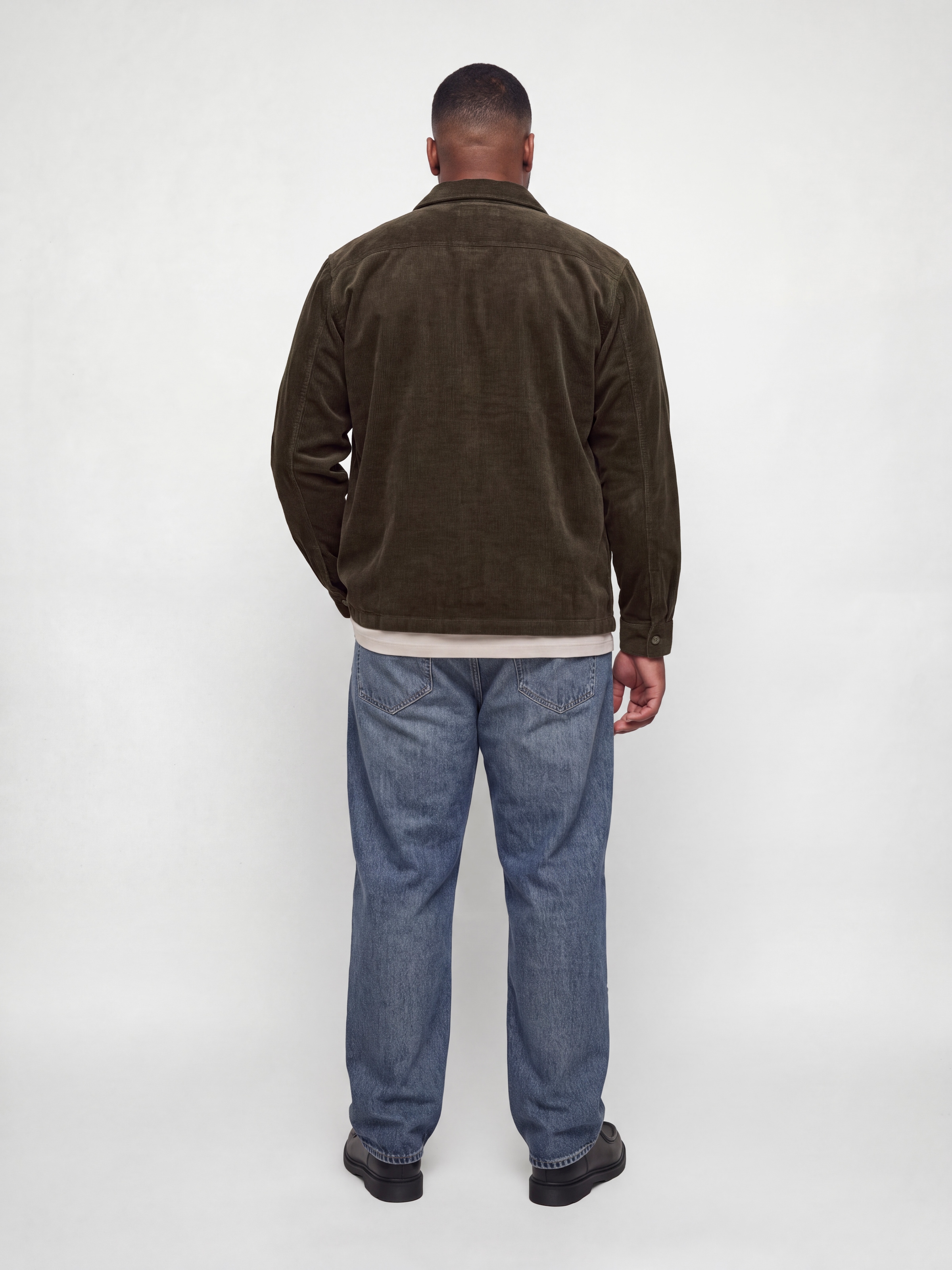 Jack & Jones PlusSize Langarmhemd »JJEREGENT CORD OVERSHIRT LS SN PLS« Baumwolle, regular fit