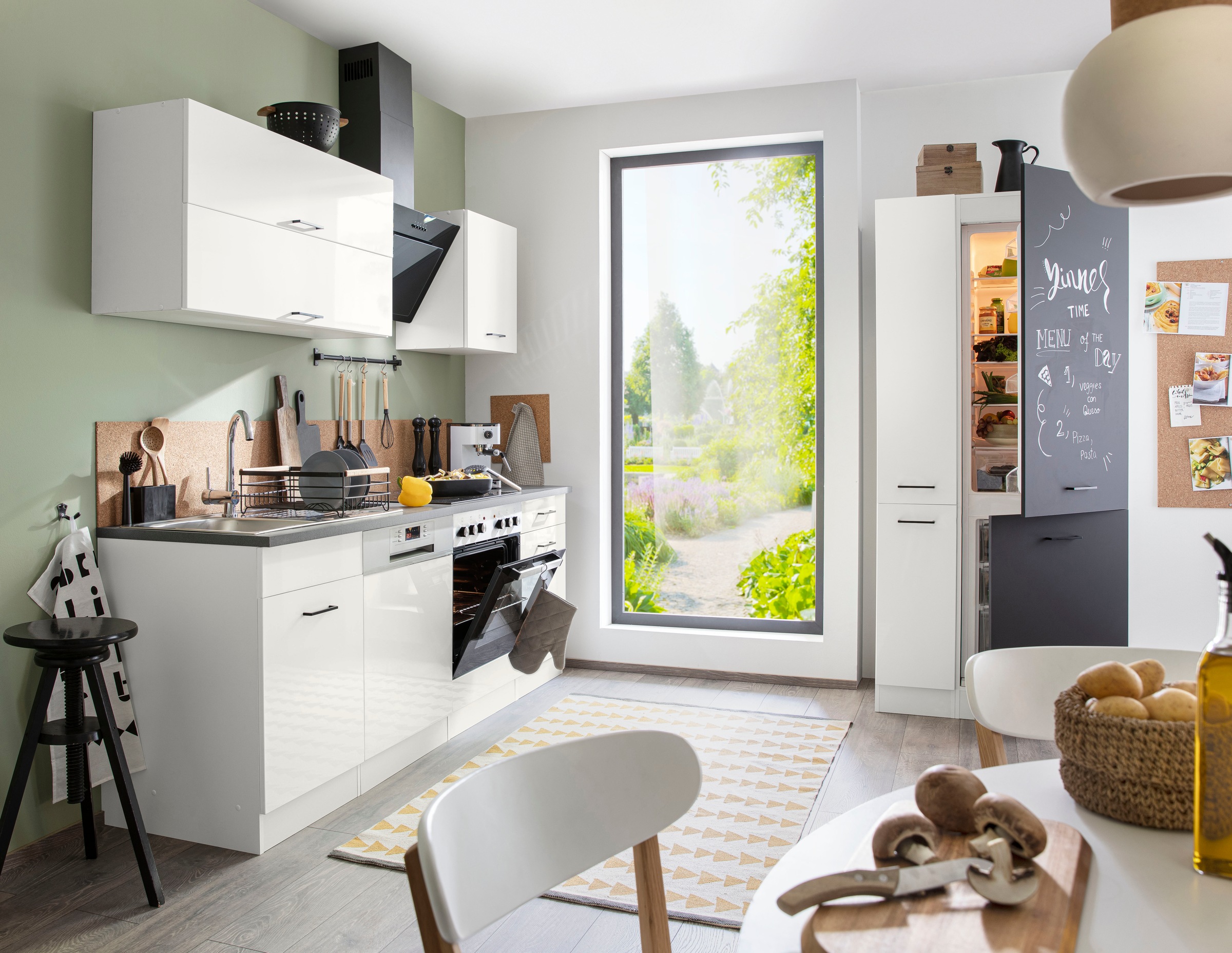 KOCHSTATION Küchenzeile »KS-Trier« mit E-Geräten, Breite 310 cm