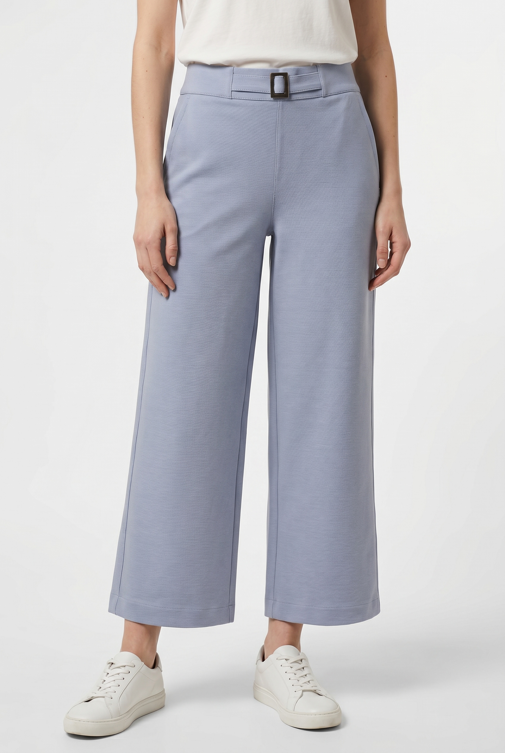 STREET ONE Stoffhose  Sommerhose im Culotte-Style mit Schnallendetail