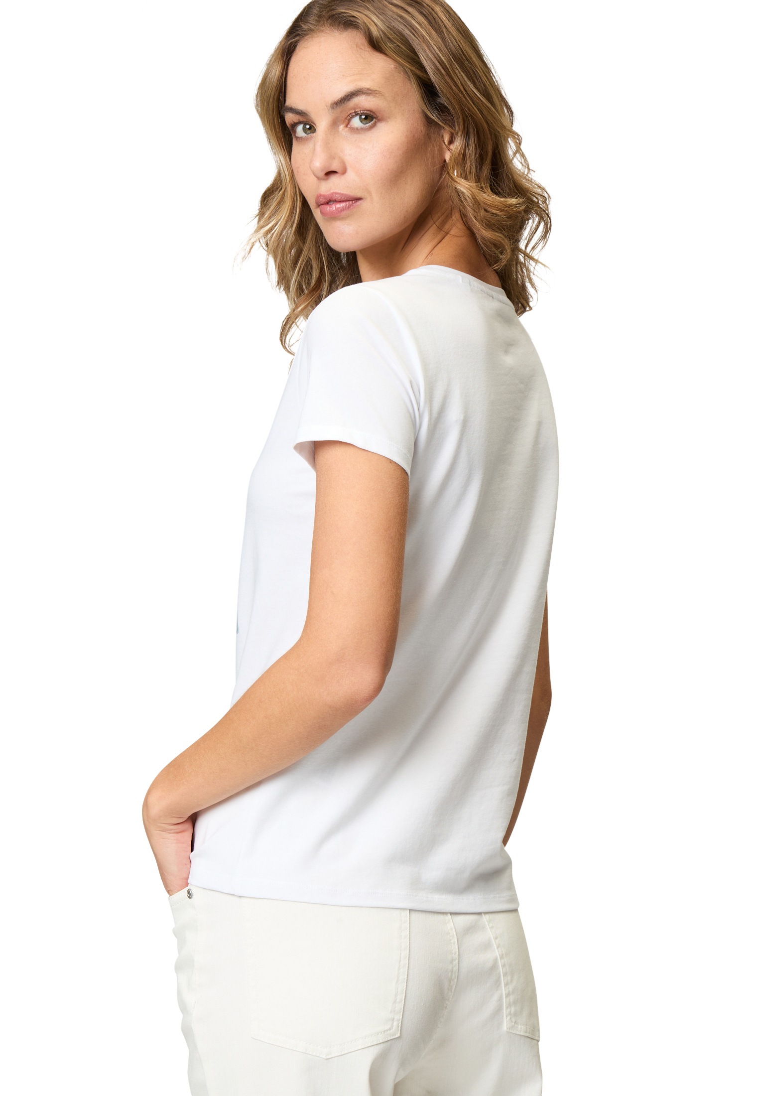 Zero Kurzarmshirt »T-Shirt mit Aufdruck«
