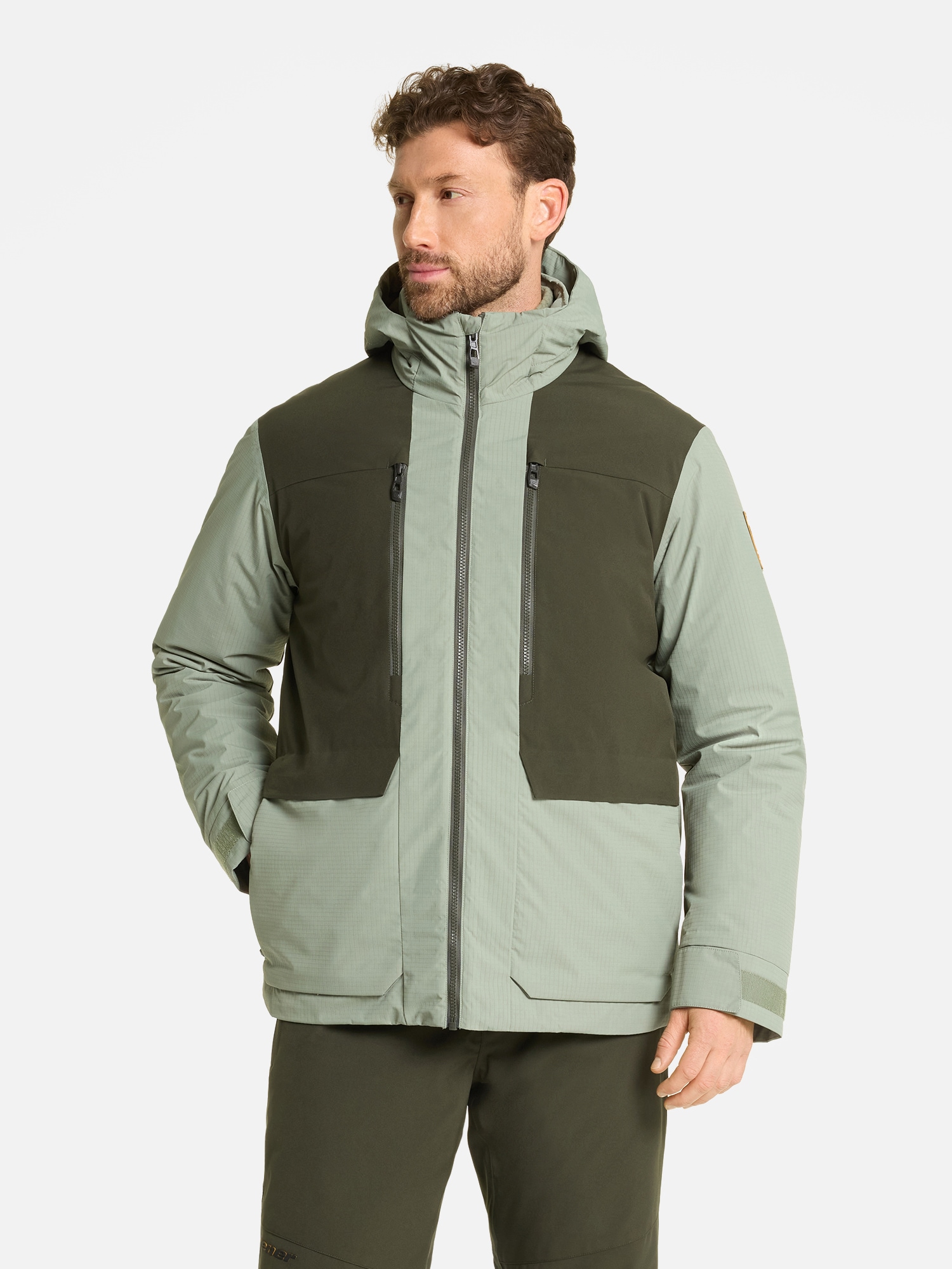 Ziener Skijacke »TORKO-Z AQUASHIELD® HERREN« 3 in 1 Parker, wasserdicht, winddicht, mit wärmender Innenjacke