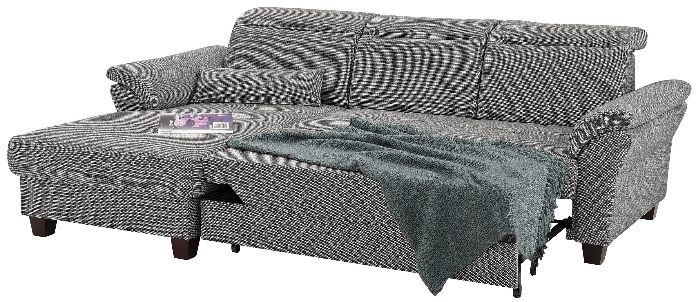 Home affaire Ecksofa »Solvei L-Form«, mit Recamierenabschluß und Sitztiefenverstellung