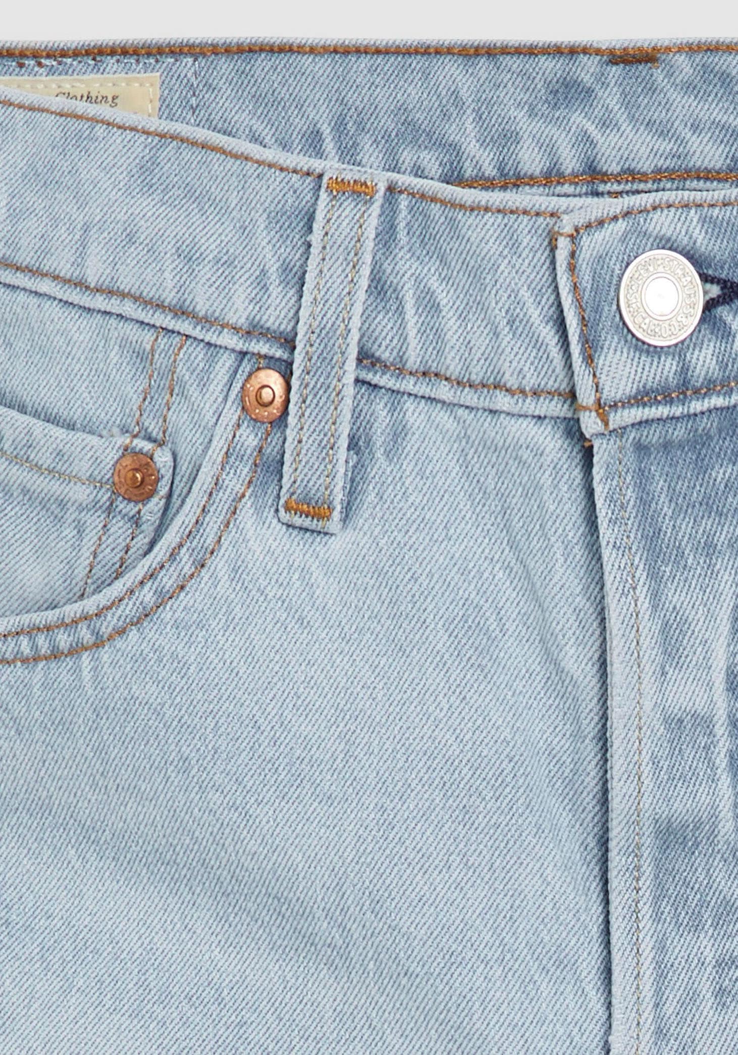 Levi's® Jeansshorts »501 Short Long«, Mit Knopfverschluss und krempelbarem Saum