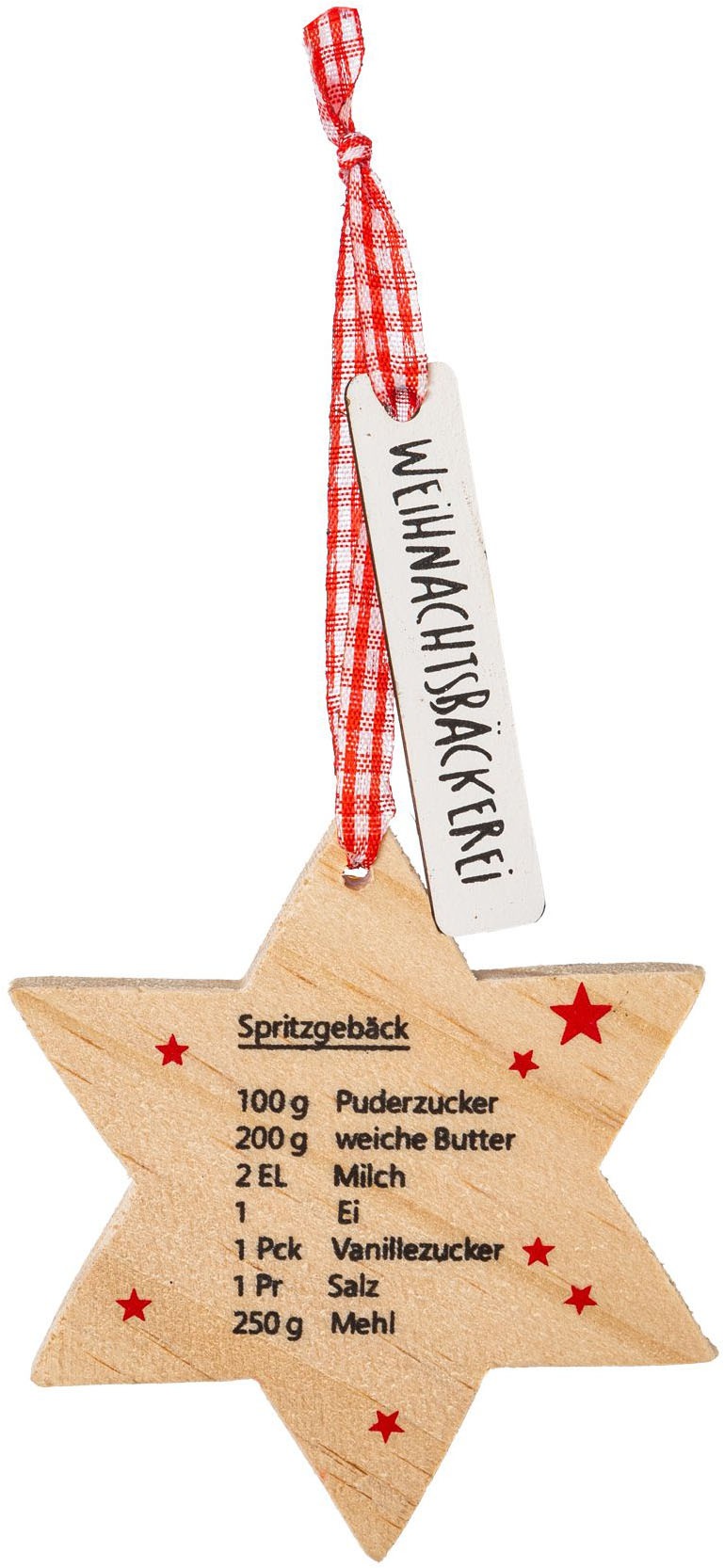 Creativ home Dekohänger »Deko-Hänger Weihnachtsbäckerei« mit 3 Plätzchen-Motiven