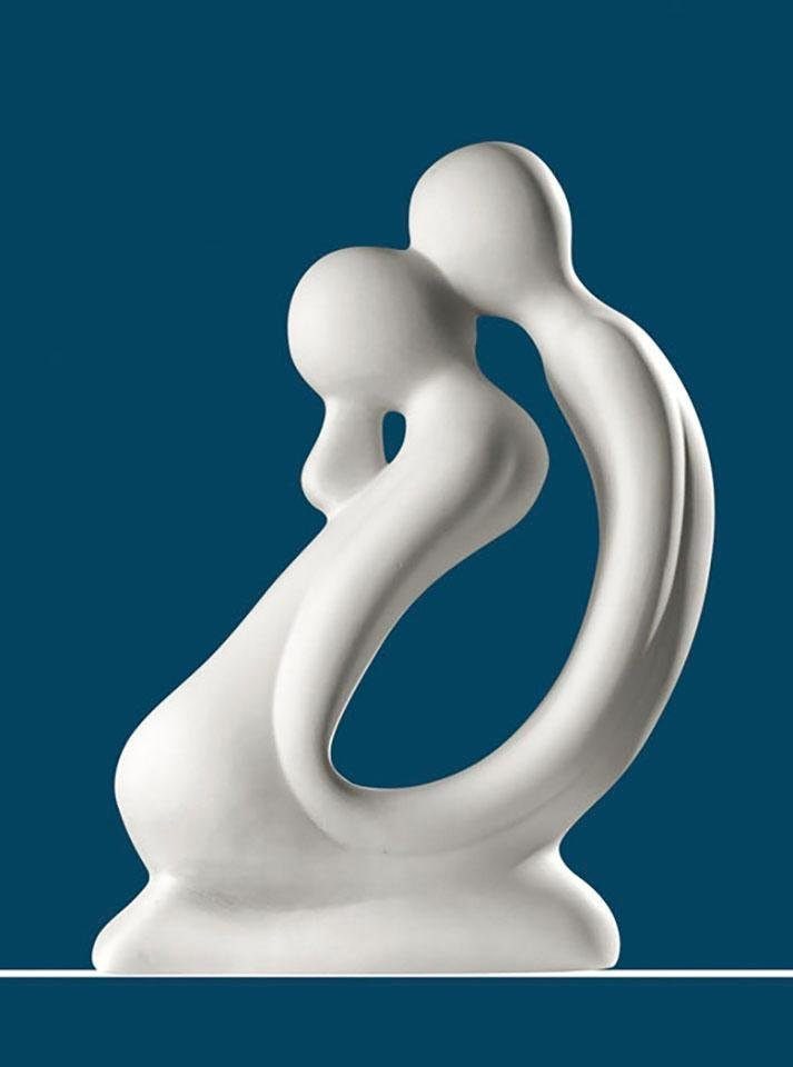 Dekofigur »Skulptur Kuss, weiß«, Dekoobjekt, Höhe 42 cm, handgefertigt, aus Keramik,...