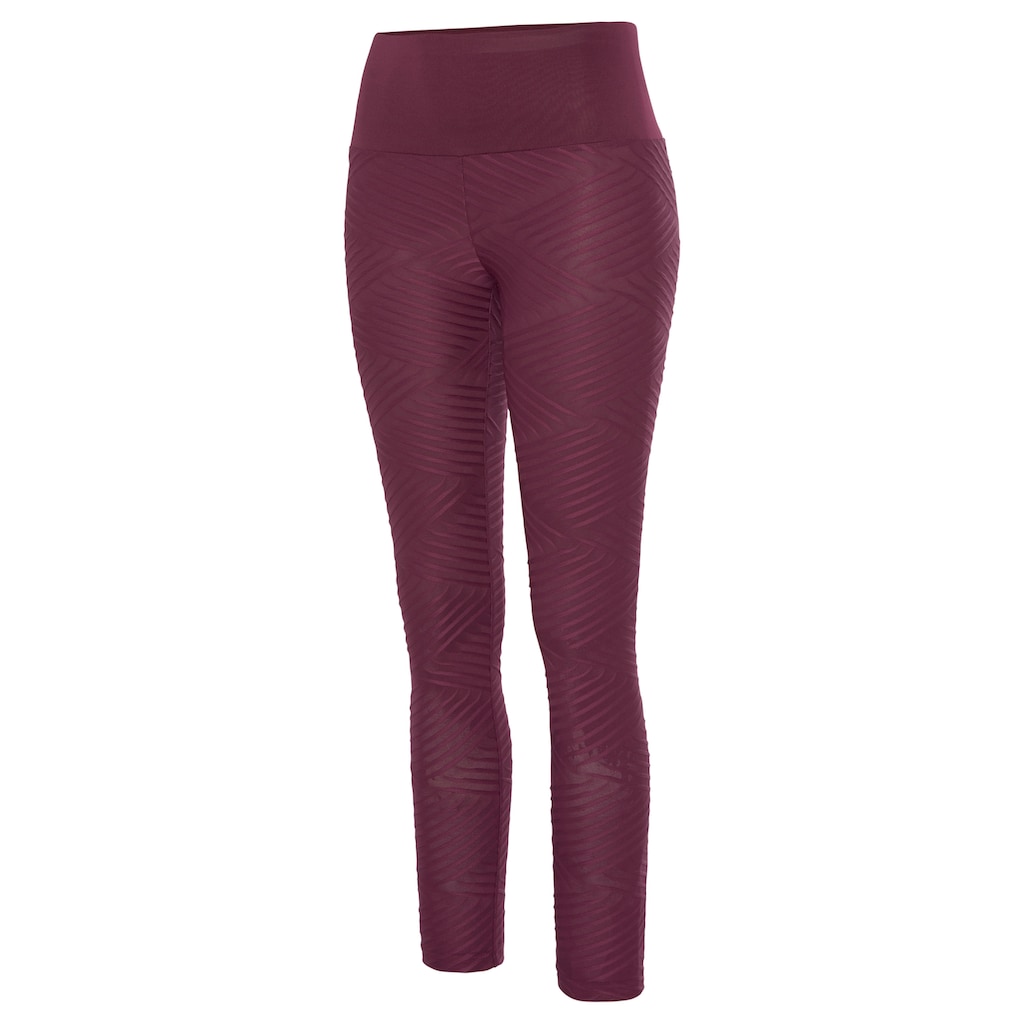 LASCANA ACTIVE Leggings »-Sportleggings«, mit 3D-Struktur, Loungewear