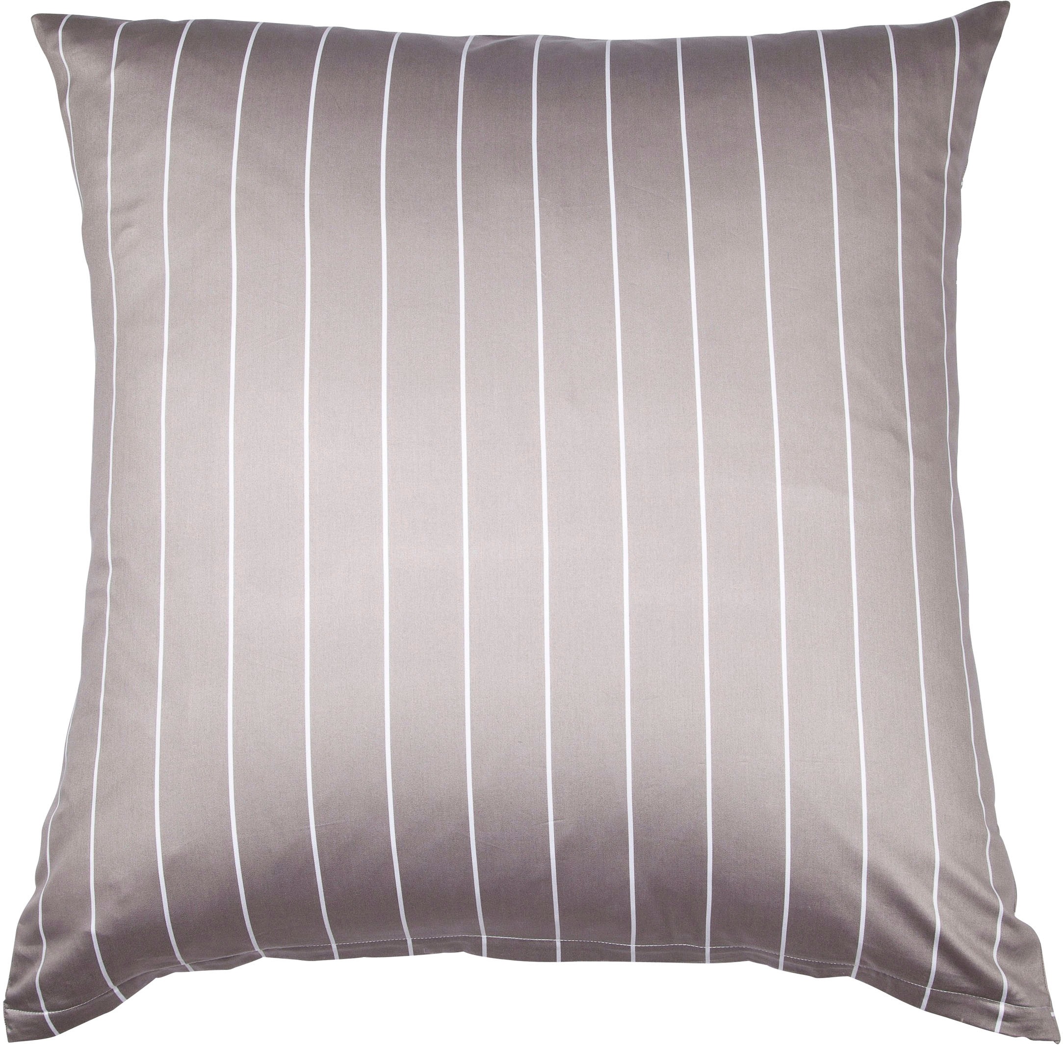 Janine Kissenbezug »modernclassic 39025, Mako-Satin aus 100% Baumwolle«, (1 St.), mit Reißverschluss, in Gr. 40x80 oder 80x80 cm, mit Karos und Streifen