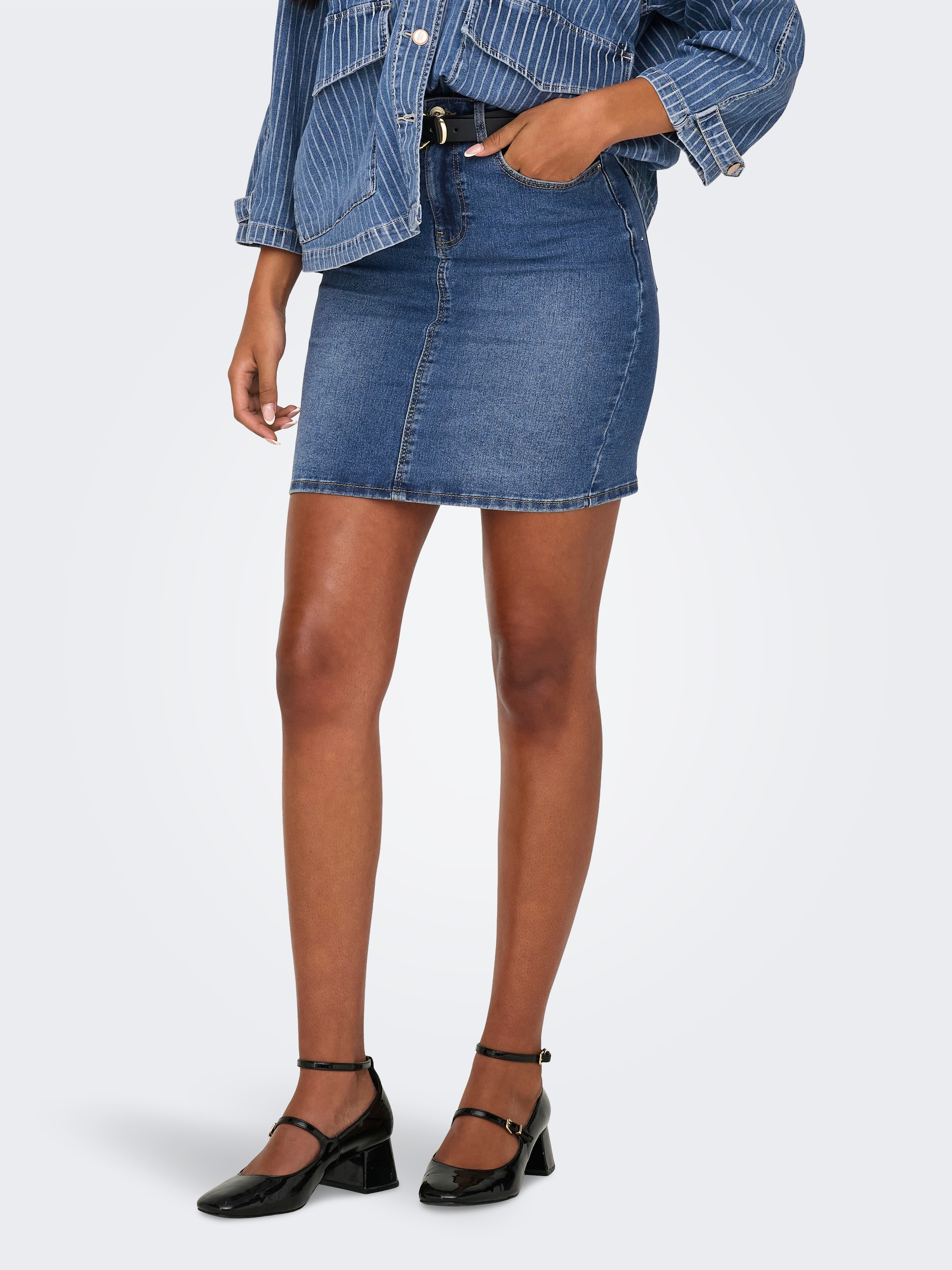 ONLY Jeansrock »ONLWONDER HW DNM SKIRT PIM NOOS«