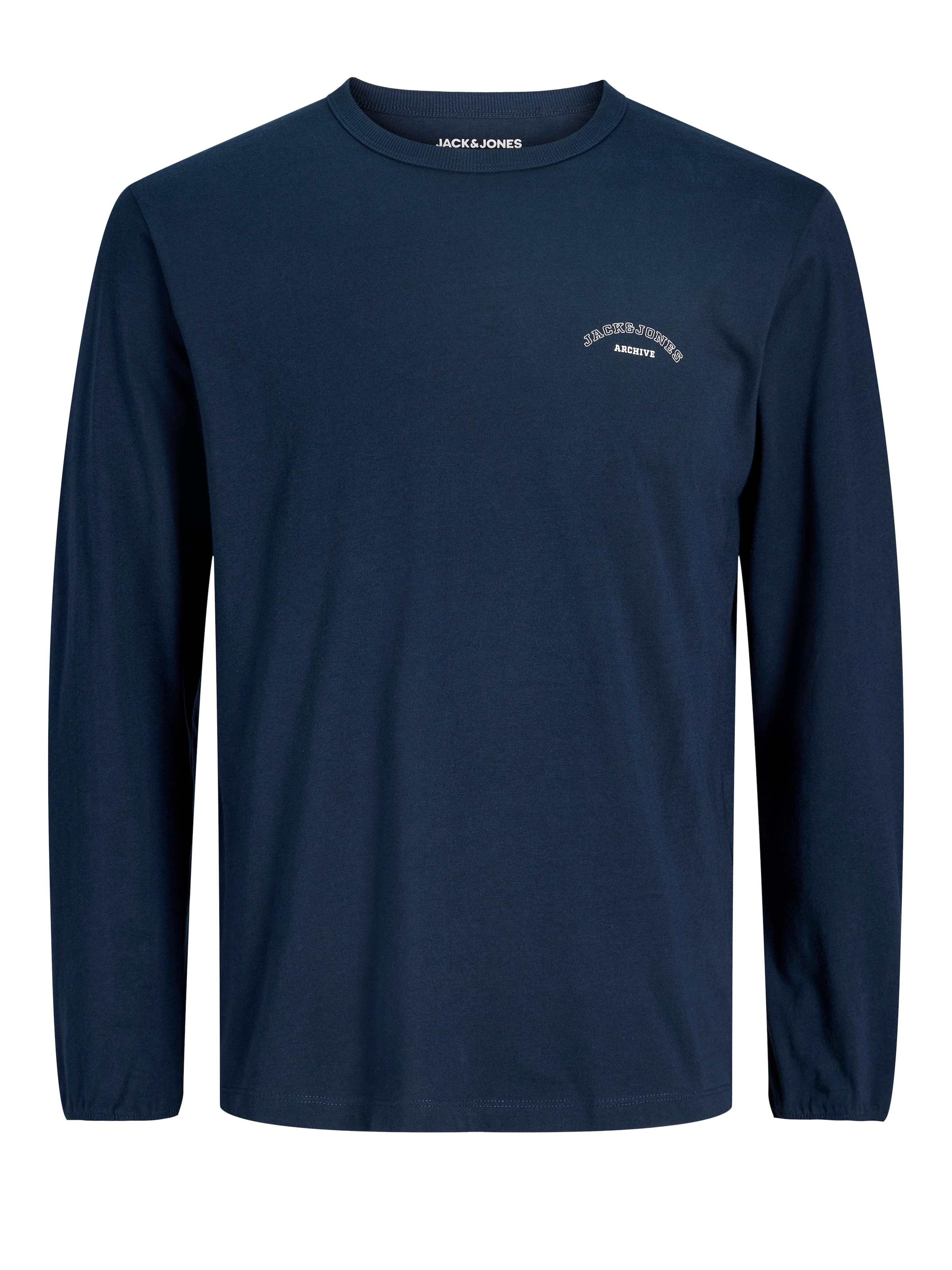 Jack & Jones Junior Langarmshirt »JJCOLLEGE LOGO TEE LS CREW 2PK MP JNR« Packung, 2 tlg.