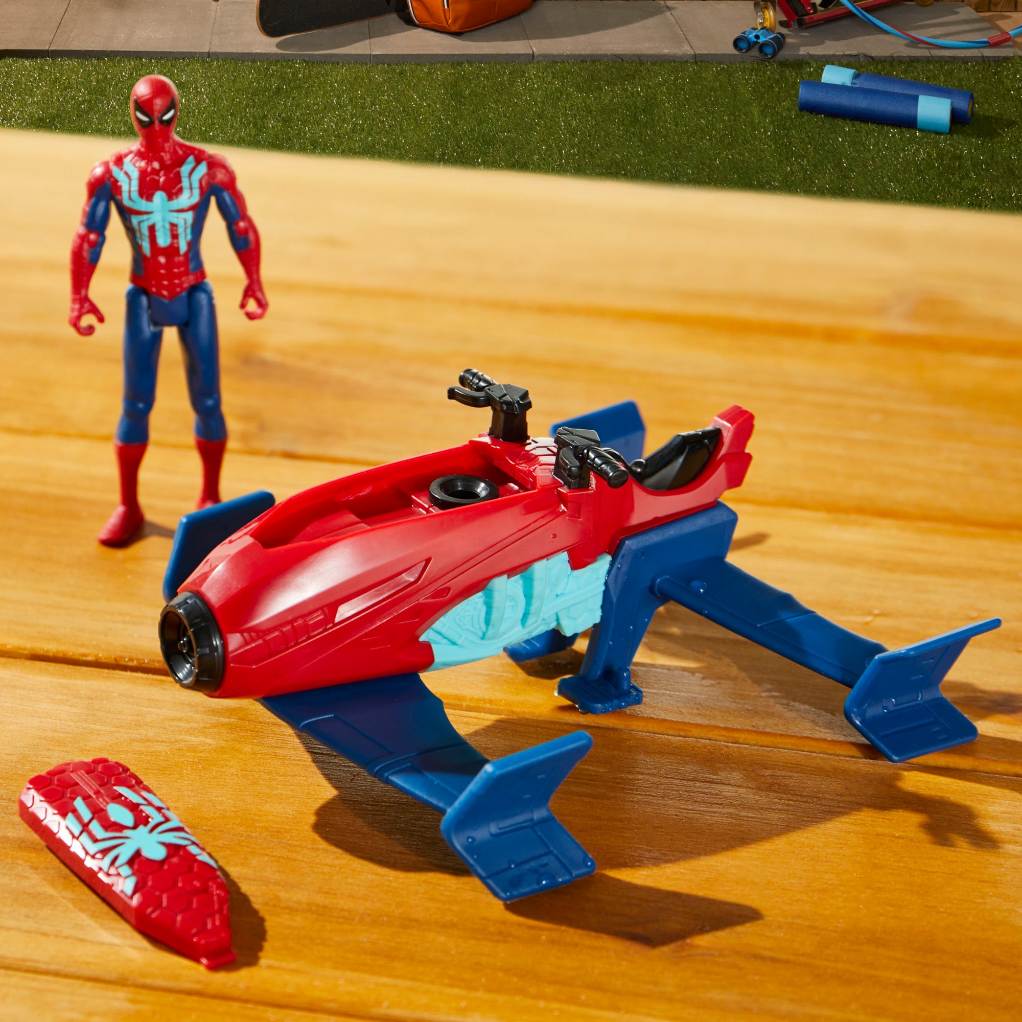 Hasbro Actionfigur »Marvel Spider-Man, Spider-Man Jet Splasher«, Spritzt Wasser