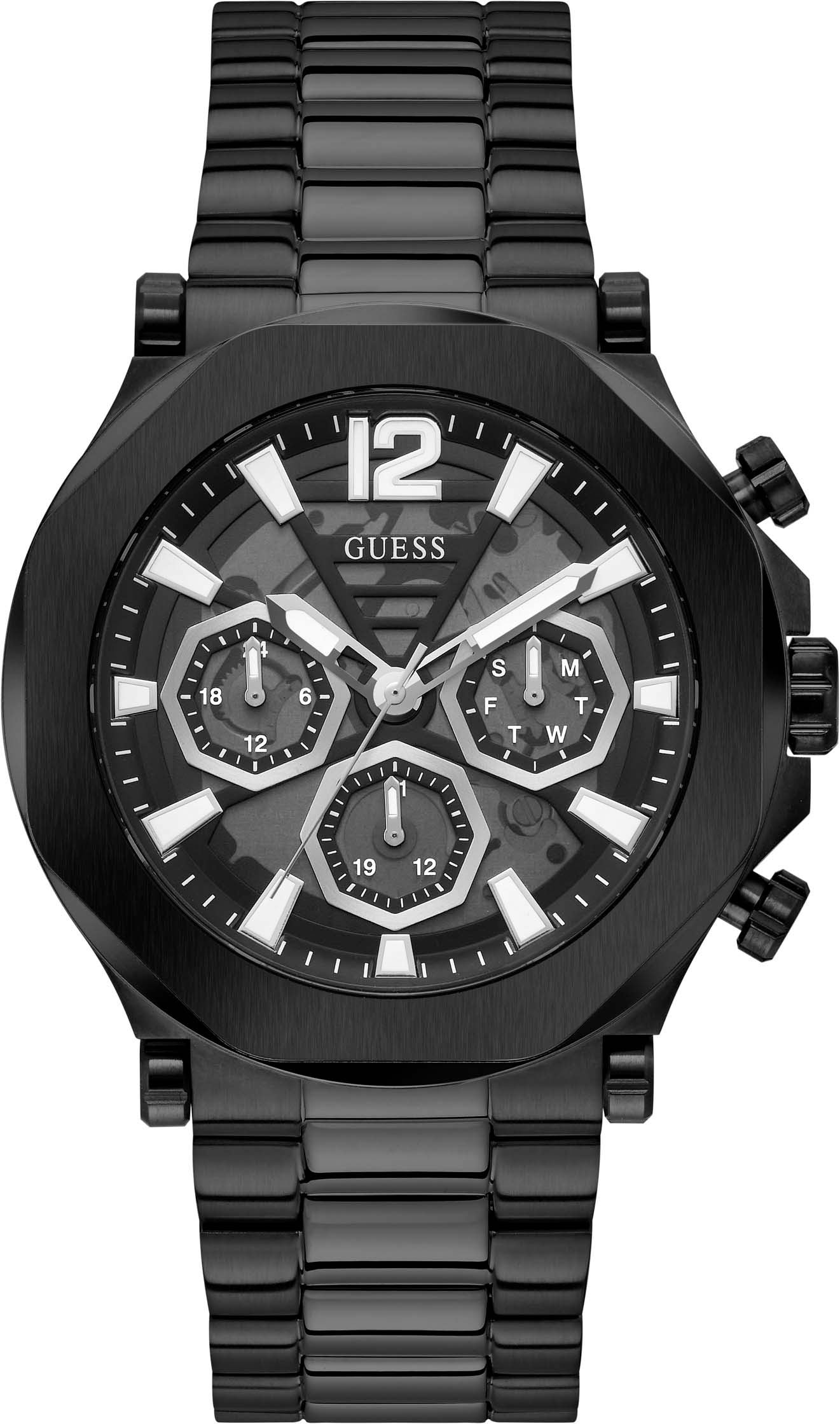 Guess Multifunktionsuhr »GW0539G3«, Armbanduhr, Quarzuhr, Herrenuhr