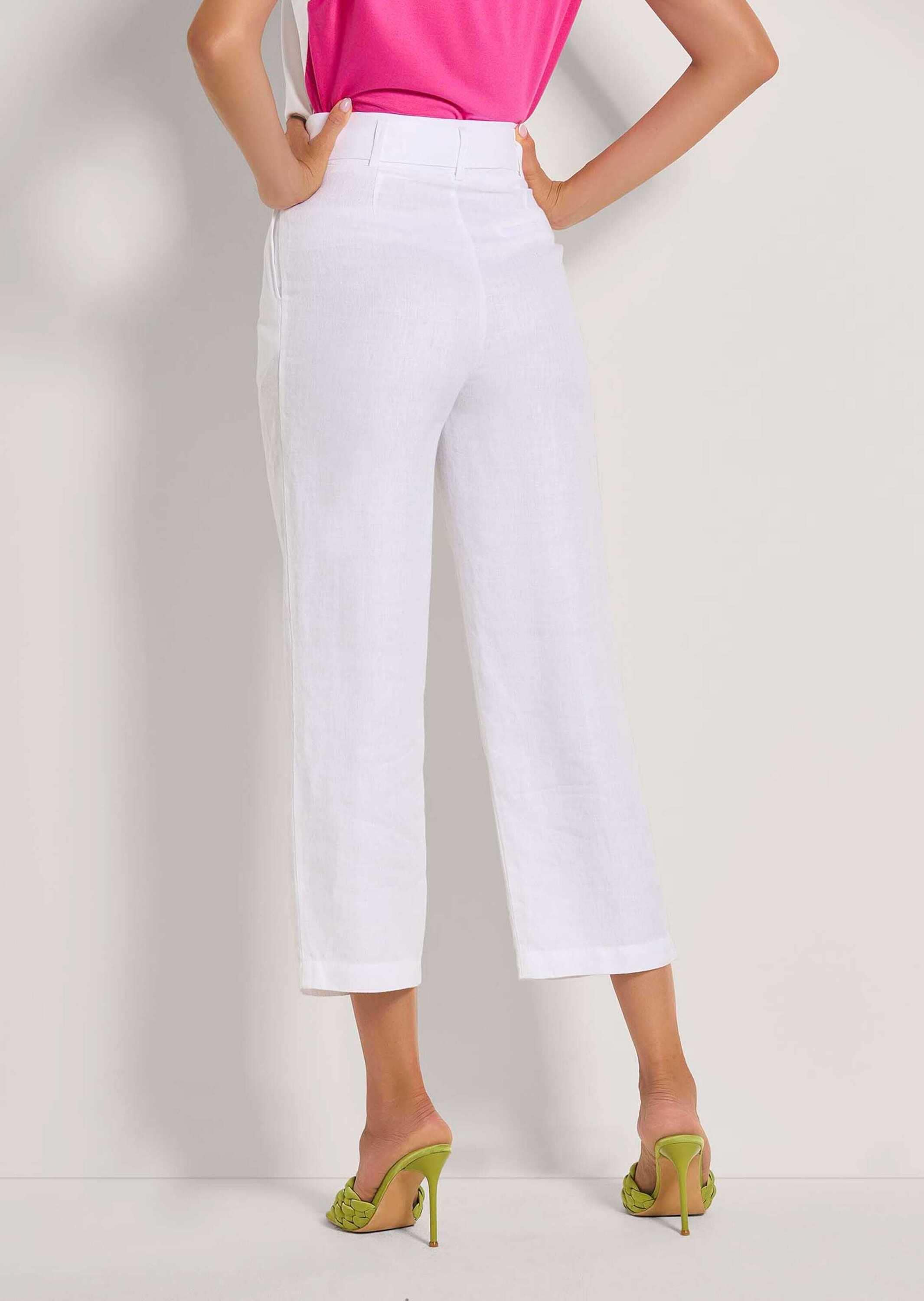 MADELEINE Bügelfaltenhose »Leinenhose Leinenhose mit Bund- und Bügelfalten«