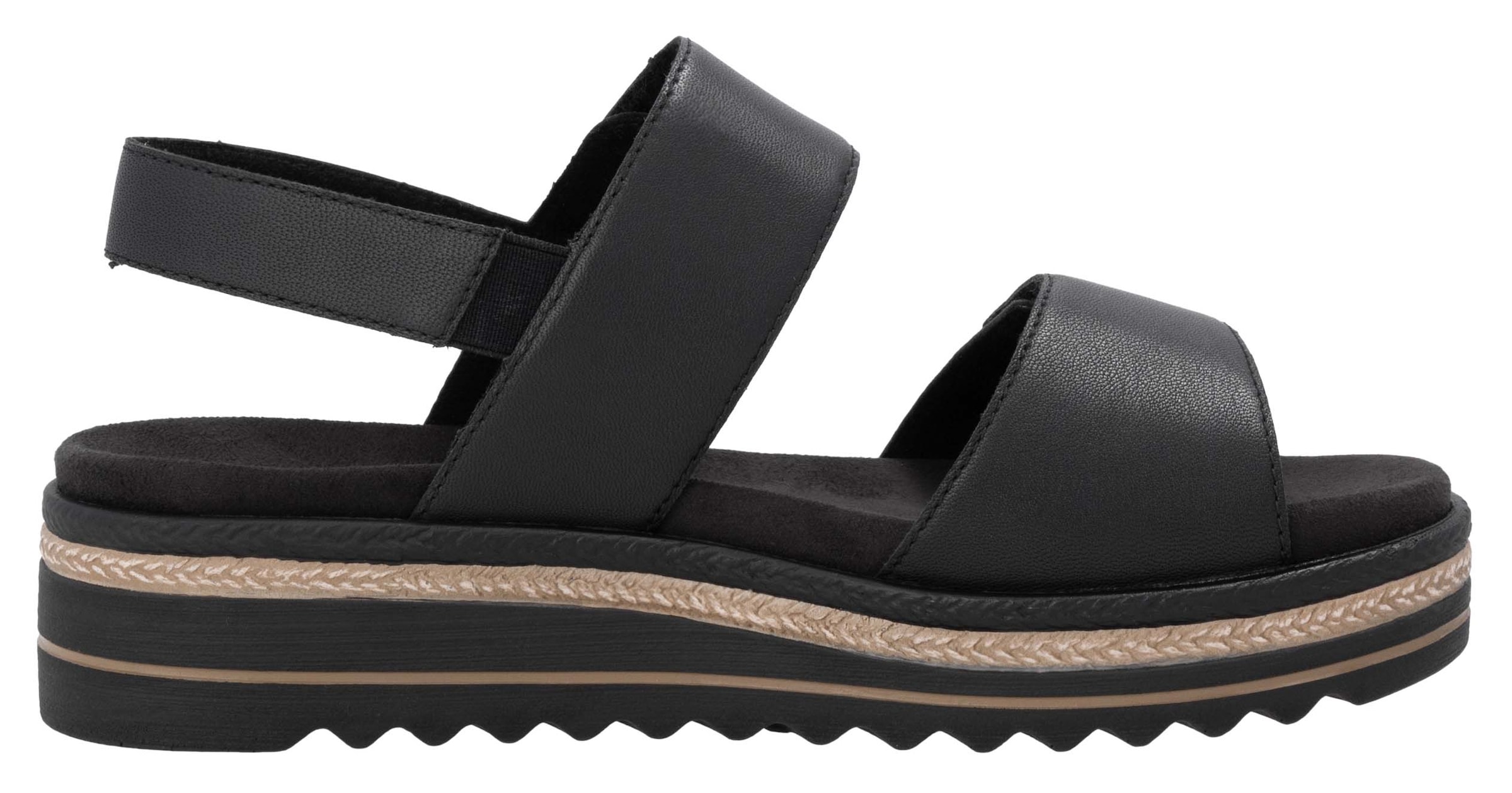 Remonte Keilsandalette, Riemchensandale, Bequemschuh mit Schmuckelementen
