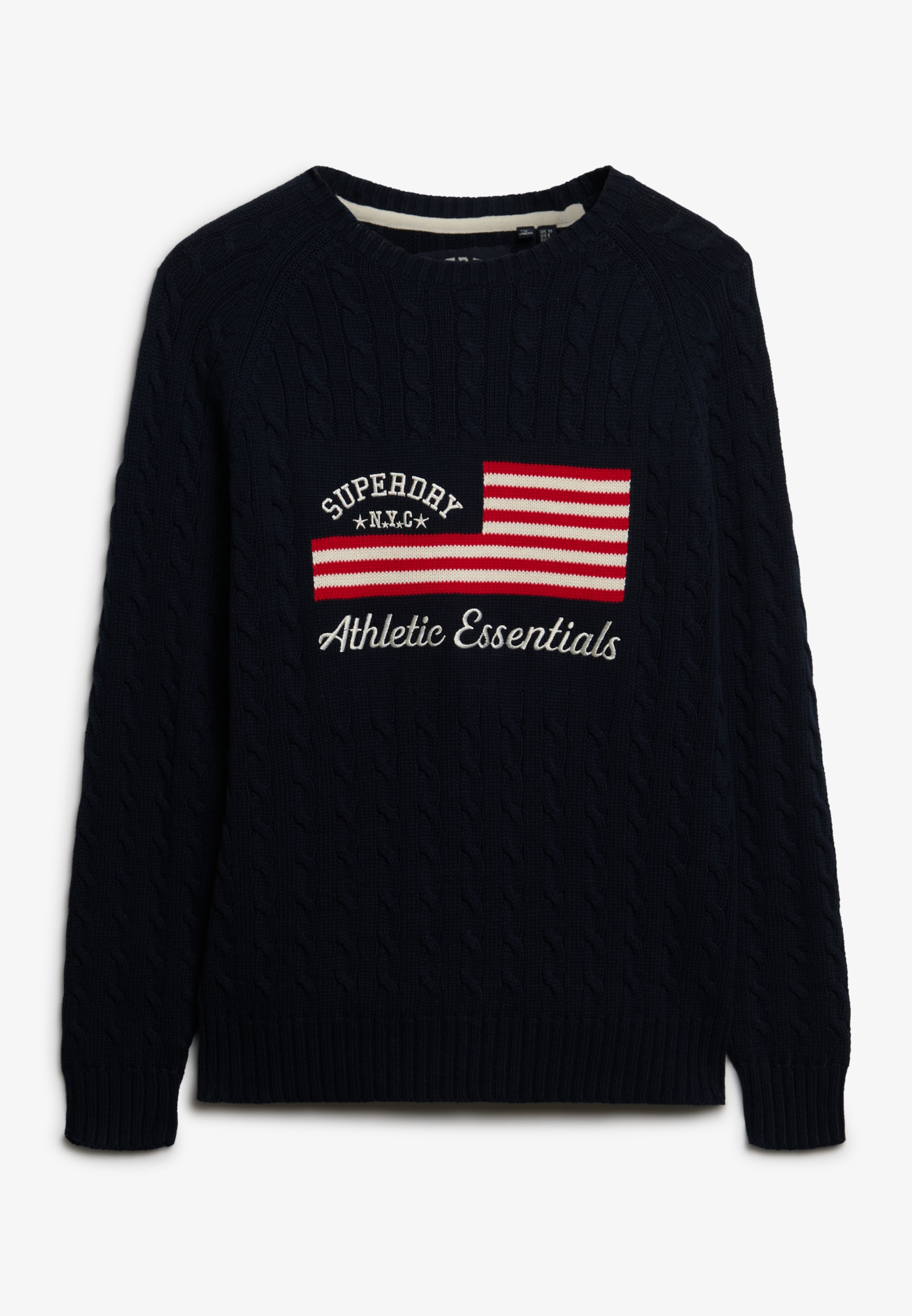 Superdry Strickpullover »SLOUCHY CABLE FLAG KNIT«