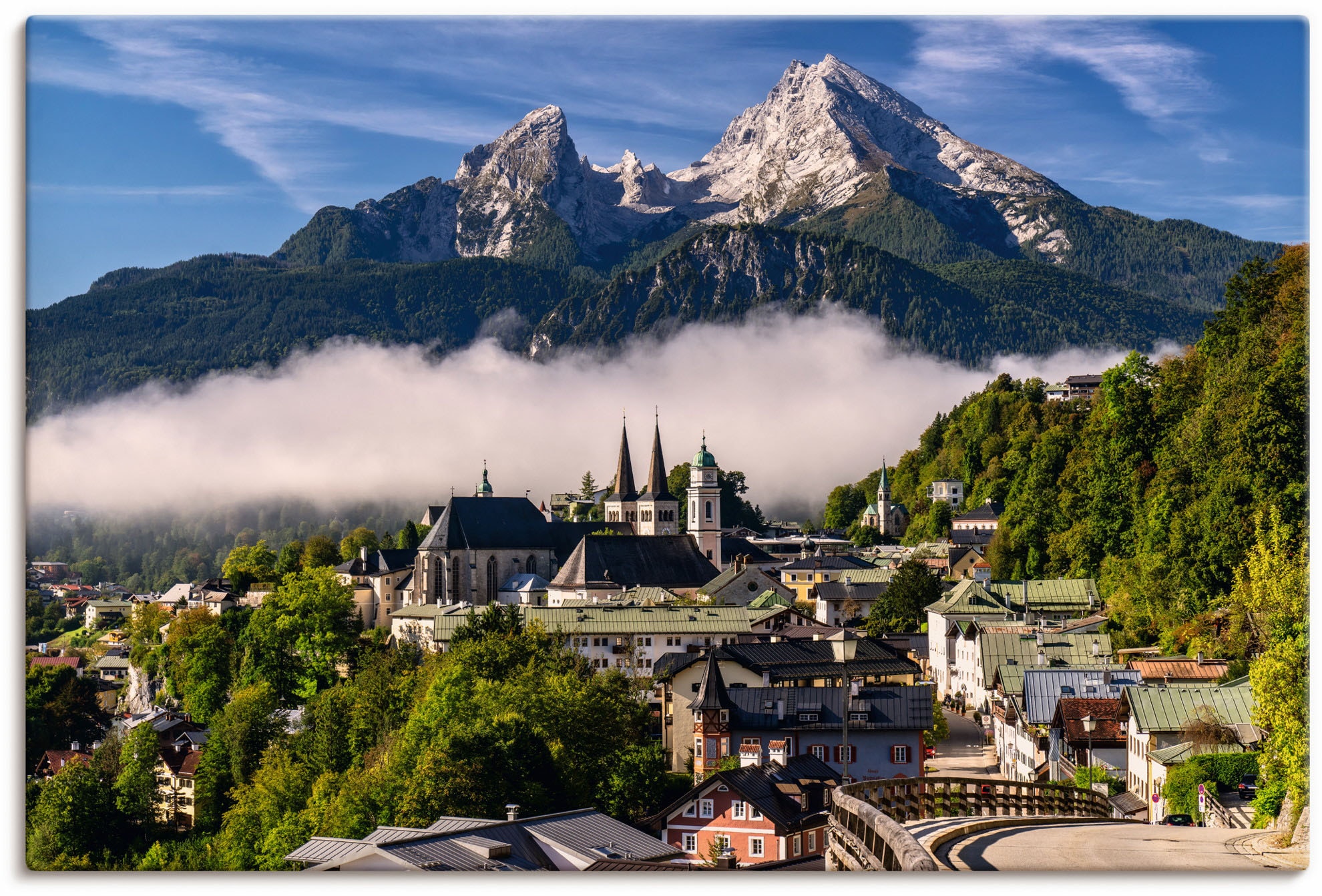 Artland Wandbild »Watzmannblick Berchtesgaden«, Deutschland, (1 St.), als Leinwandbild, Poster in verschied. Größen