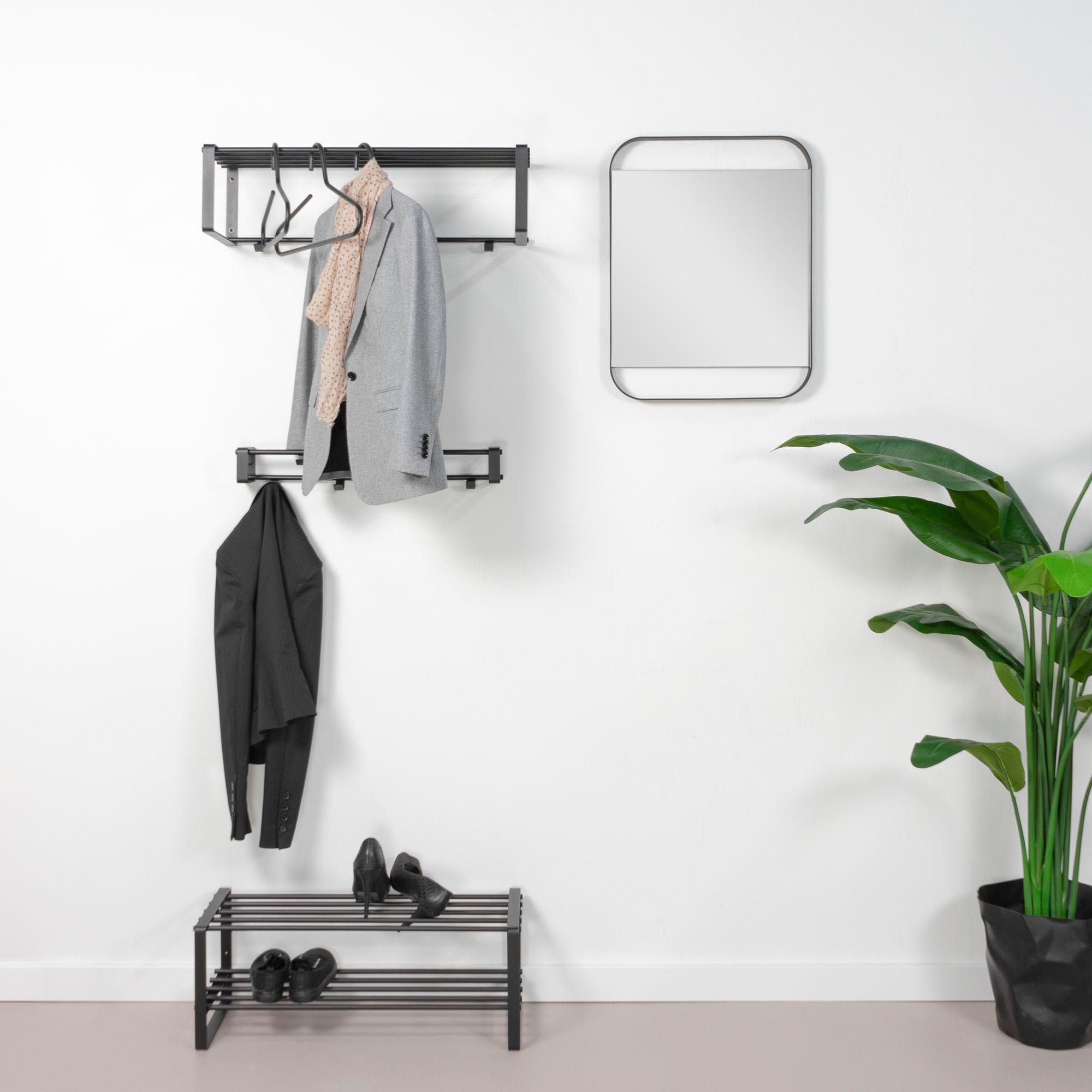 Spinder Design Wandspiegel »REX MIRROR Spiegel - Schwarz« Metall, Breite 46 cm