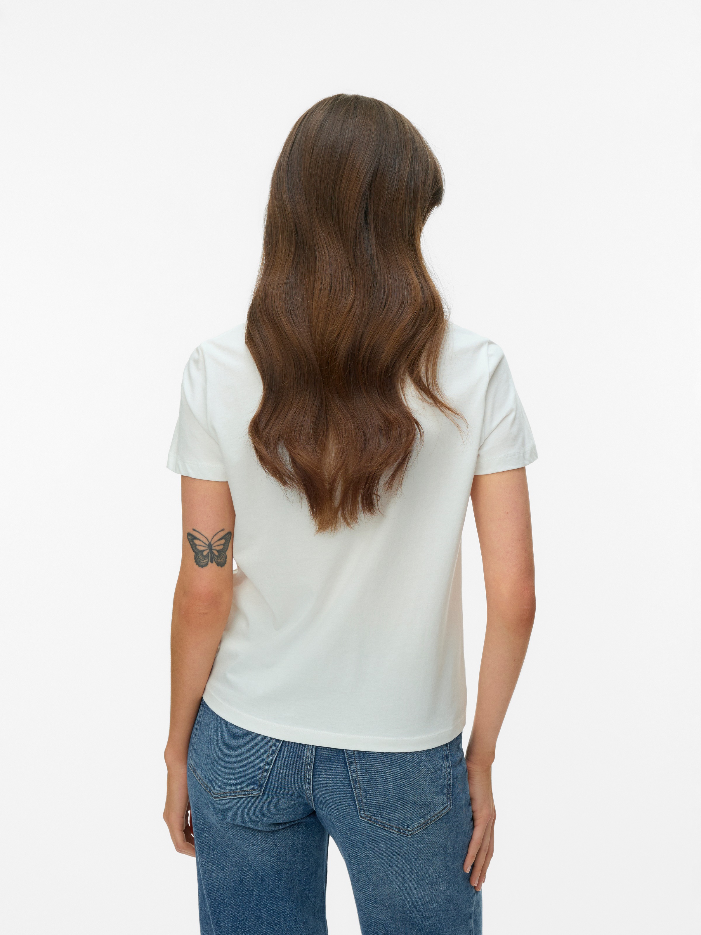 Vero Moda Kurzarmshirt »VMVANJA SS TOP BOX JRS« Baumwolle