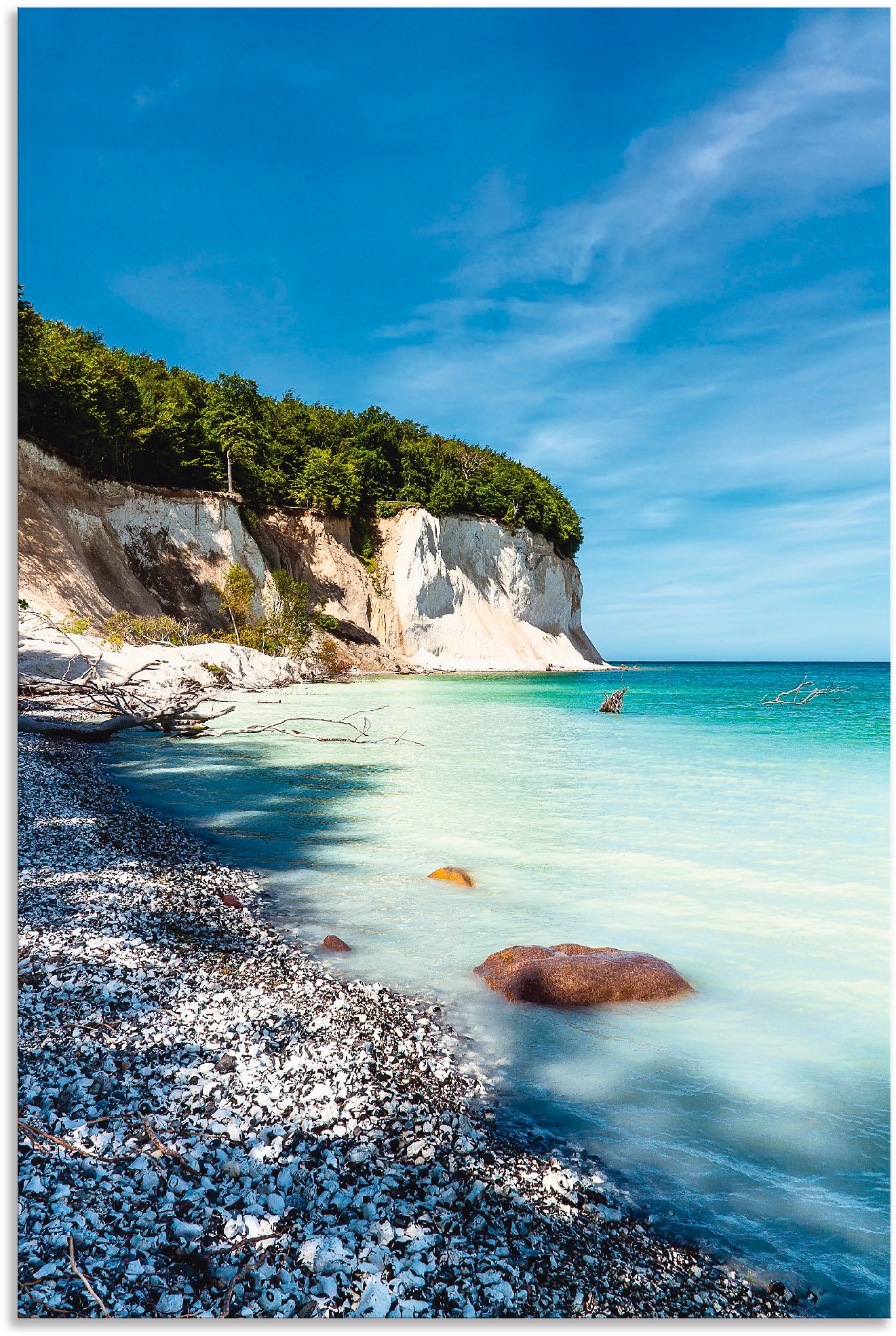 Artland Wandbild »Kreidefelsen auf der Insel Rügen III« Küste 1 Stk. tlg. für Innen- und Außenbereich geeignet, Outdoorbild