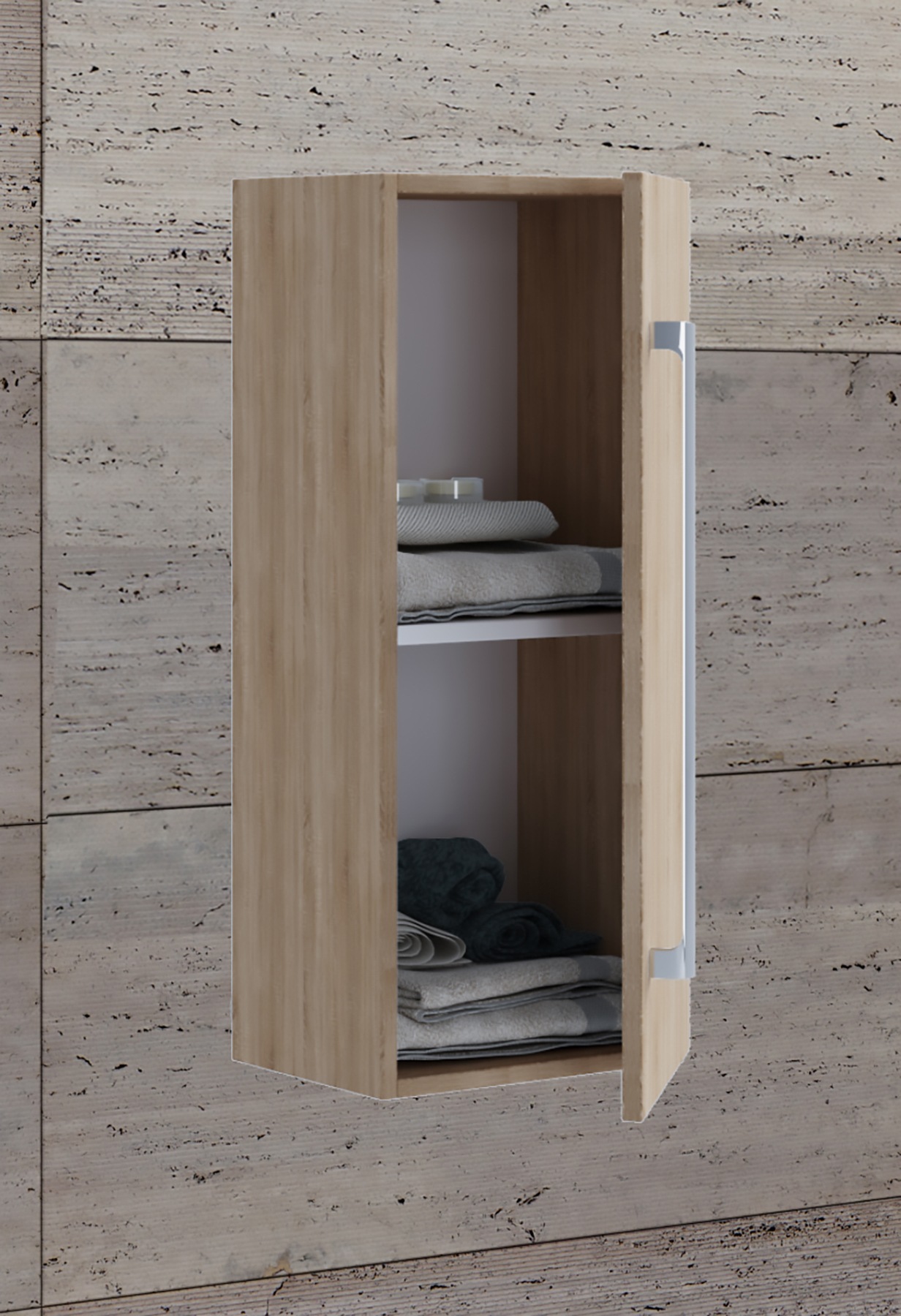 VCM Midischrank »Holz Badmöbel Midischrank Badschrank Bad Badinos D«
