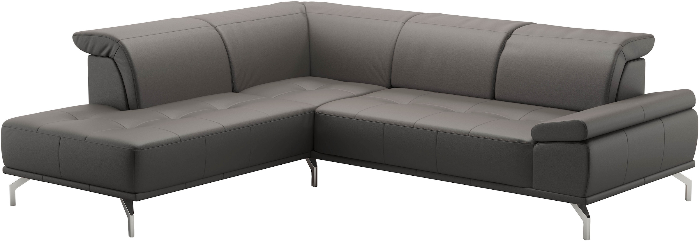 Places of Style Ecksofa »Caluna«, Inkl.Sitztiefenverstellung, wahlweise mit Kopf- und Armteilverstellung