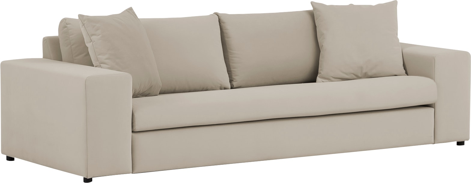 andas 3-Sitzer »SLEETLAND XXL in Samtvelours oder Vintage-Leder-Optik«, besonders groß und bequem