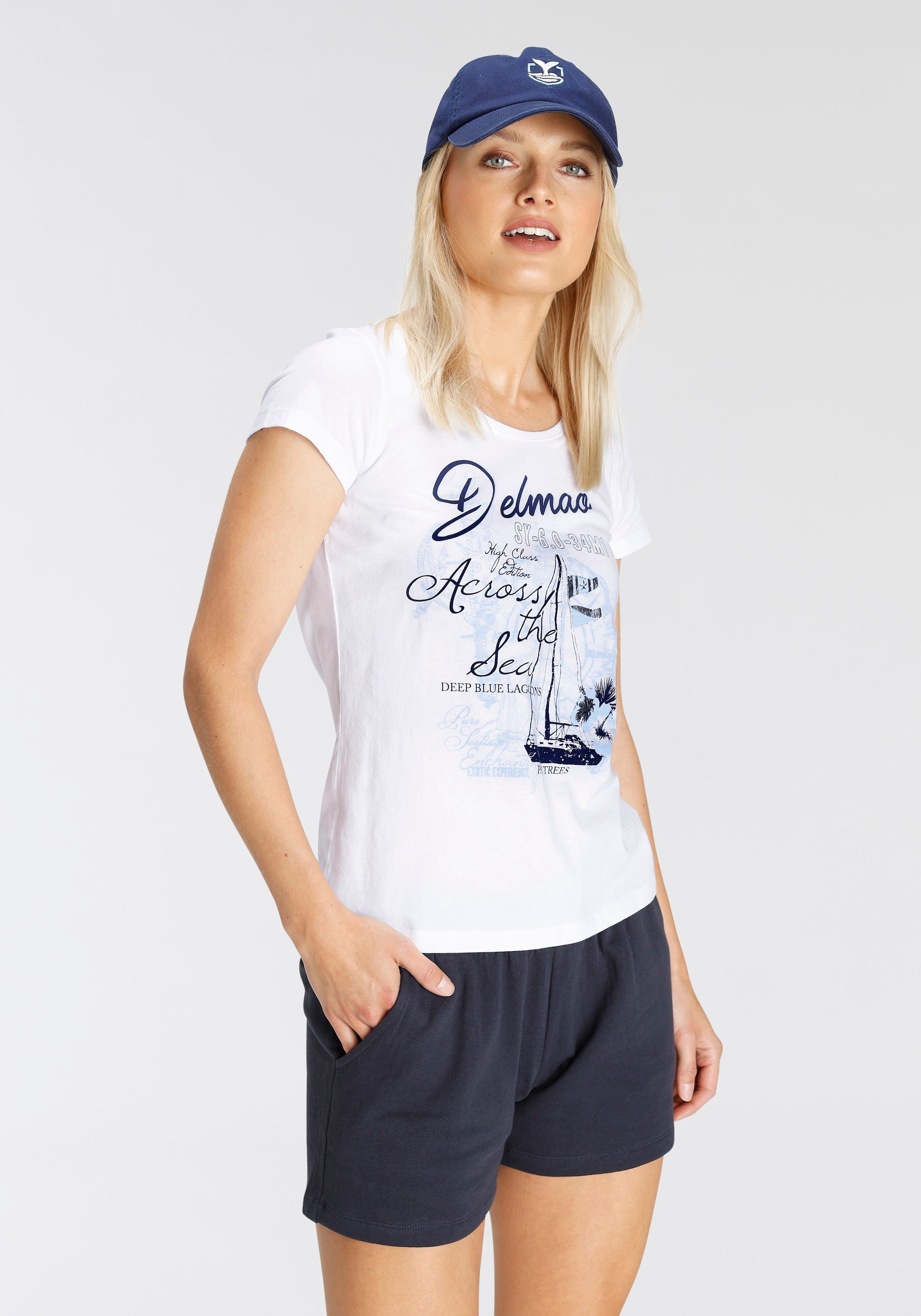 DELMAO Sweatshirt, (Spar-Set, im ---NEUE Online passendem Sweatshirt Shop tlg., MARKE! T-Shirt), -Shirt 2 + mit OTTO T