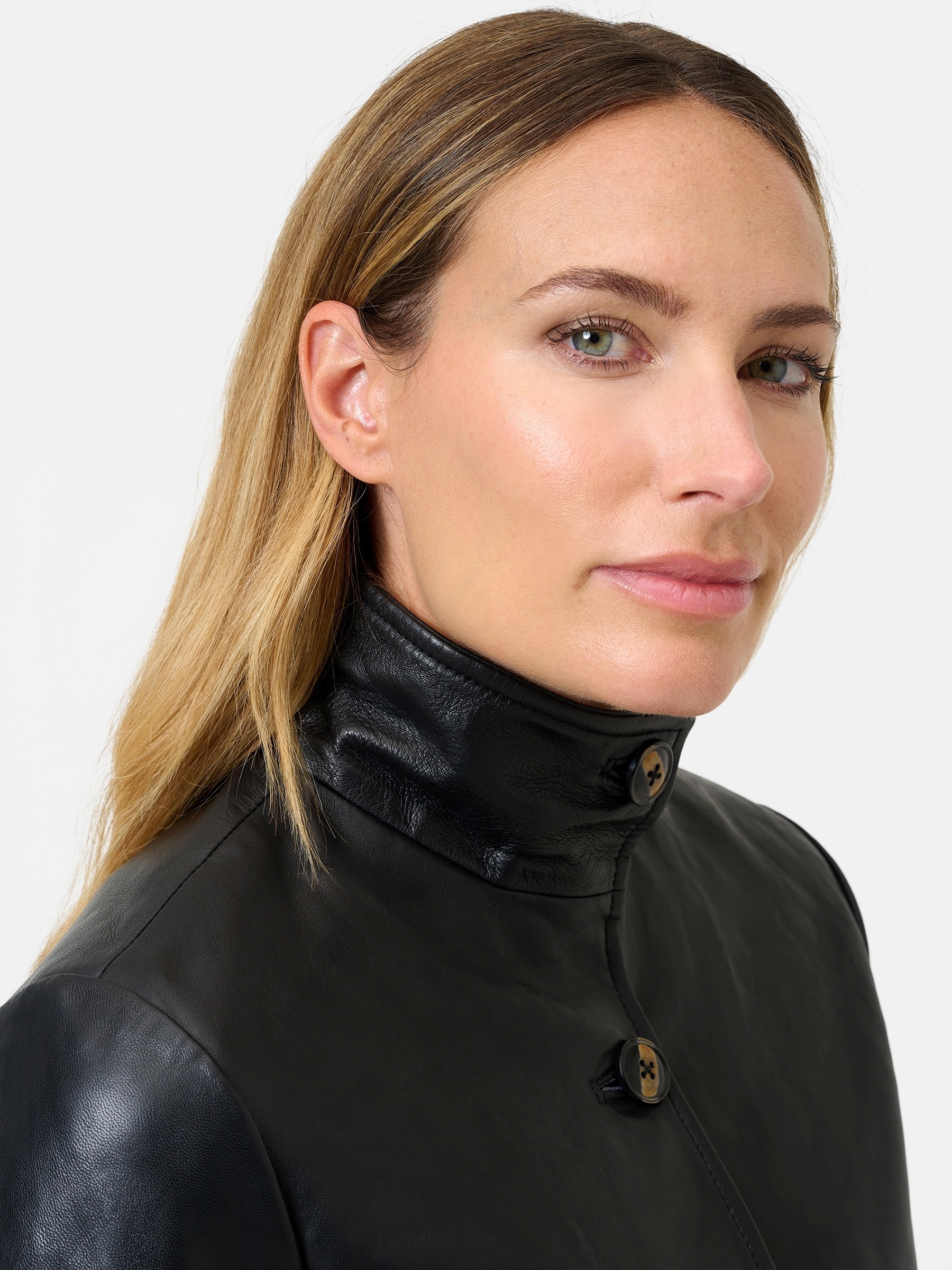 RICANO Lederjacke »Lederjacke Juliette« ohne Kapuze Handgefertigt aus echtem Leder