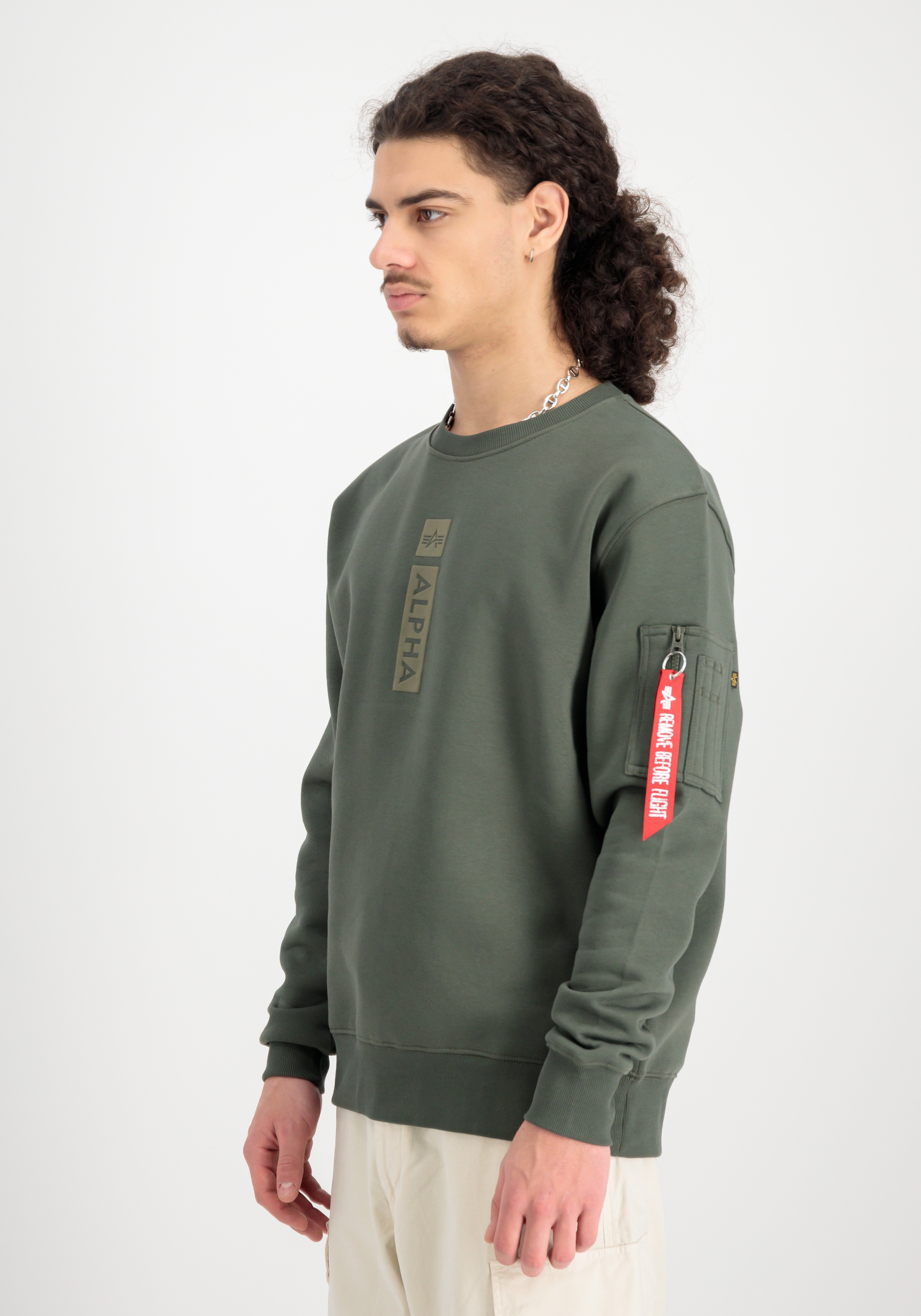 Alpha Industries Sweater »Alpha Industries Men - Sweatshirts Alpha Refl. Print Sweater«